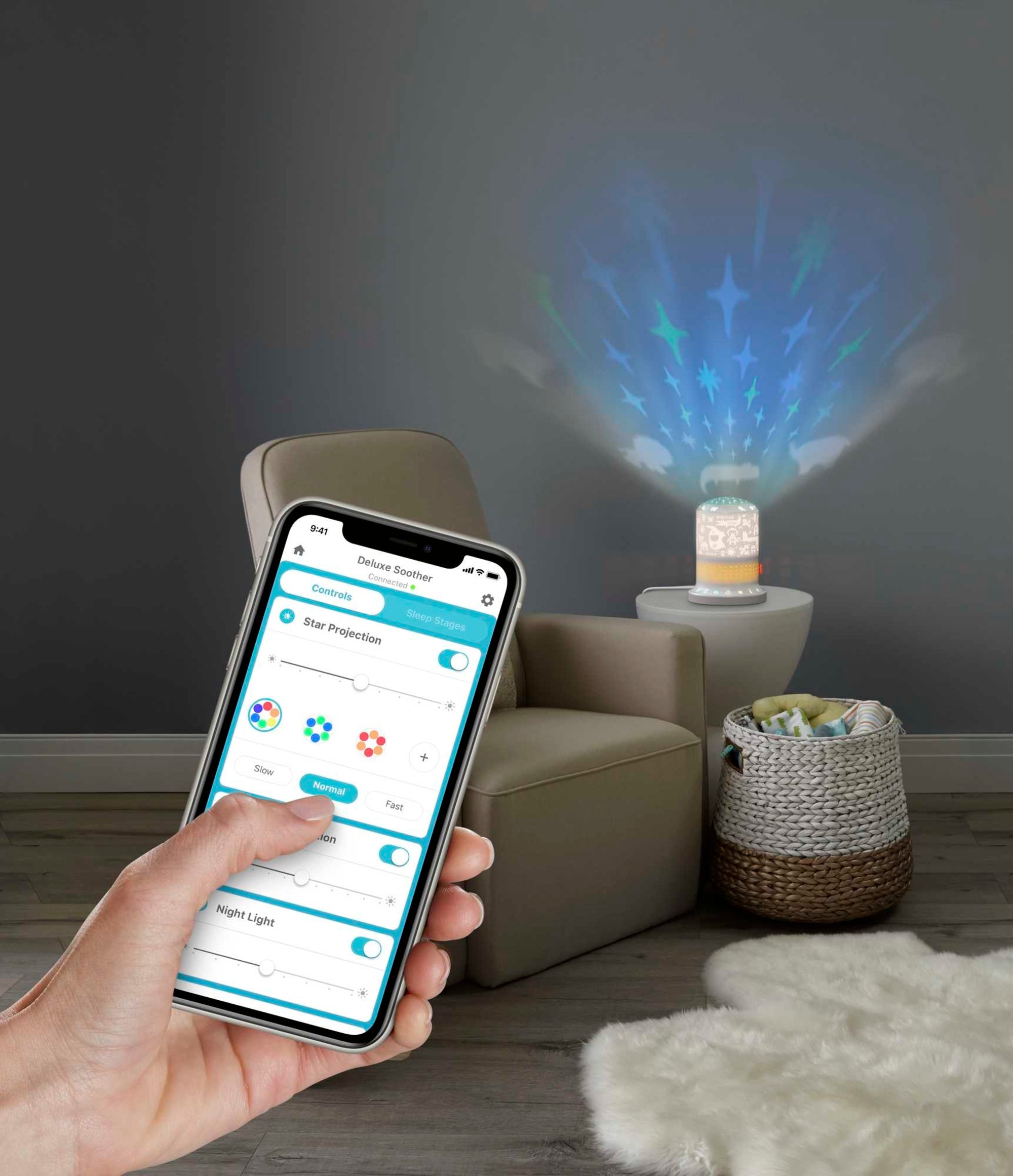Fisher-Price Projecteur Apaisant Smart Connect