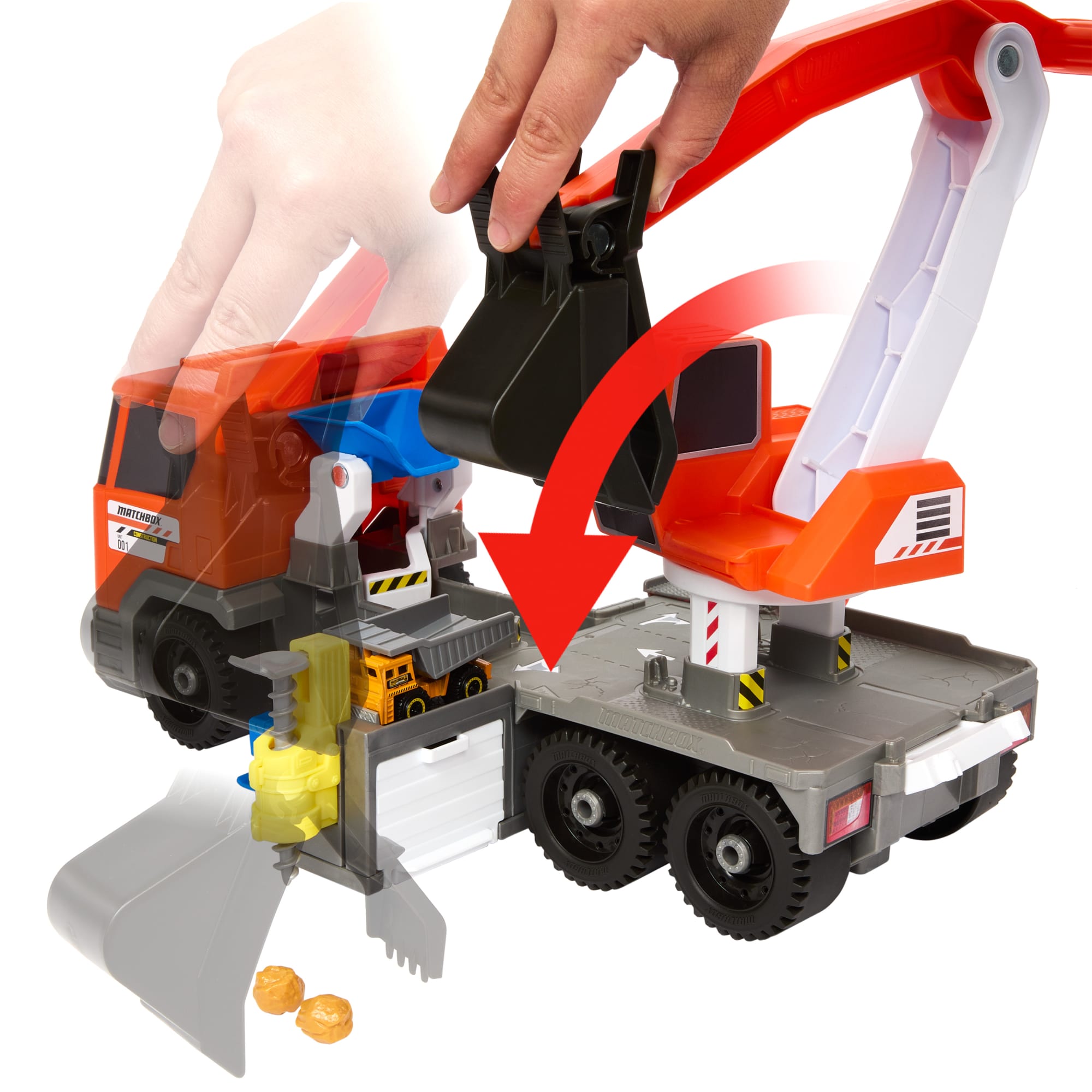 Matchbox Vehículo de Juguete Grúa de Tierra