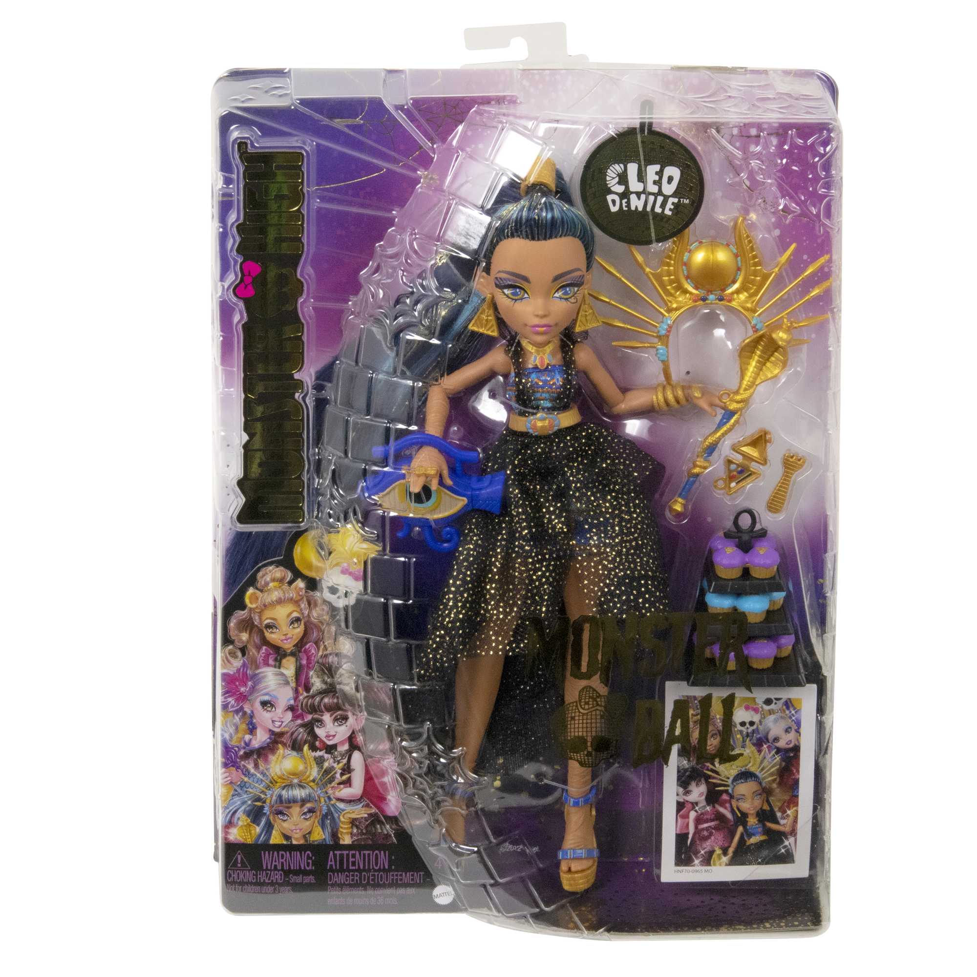 Monster High Cleo De Nile Doll In Monster Ball Party Dress With Accessories