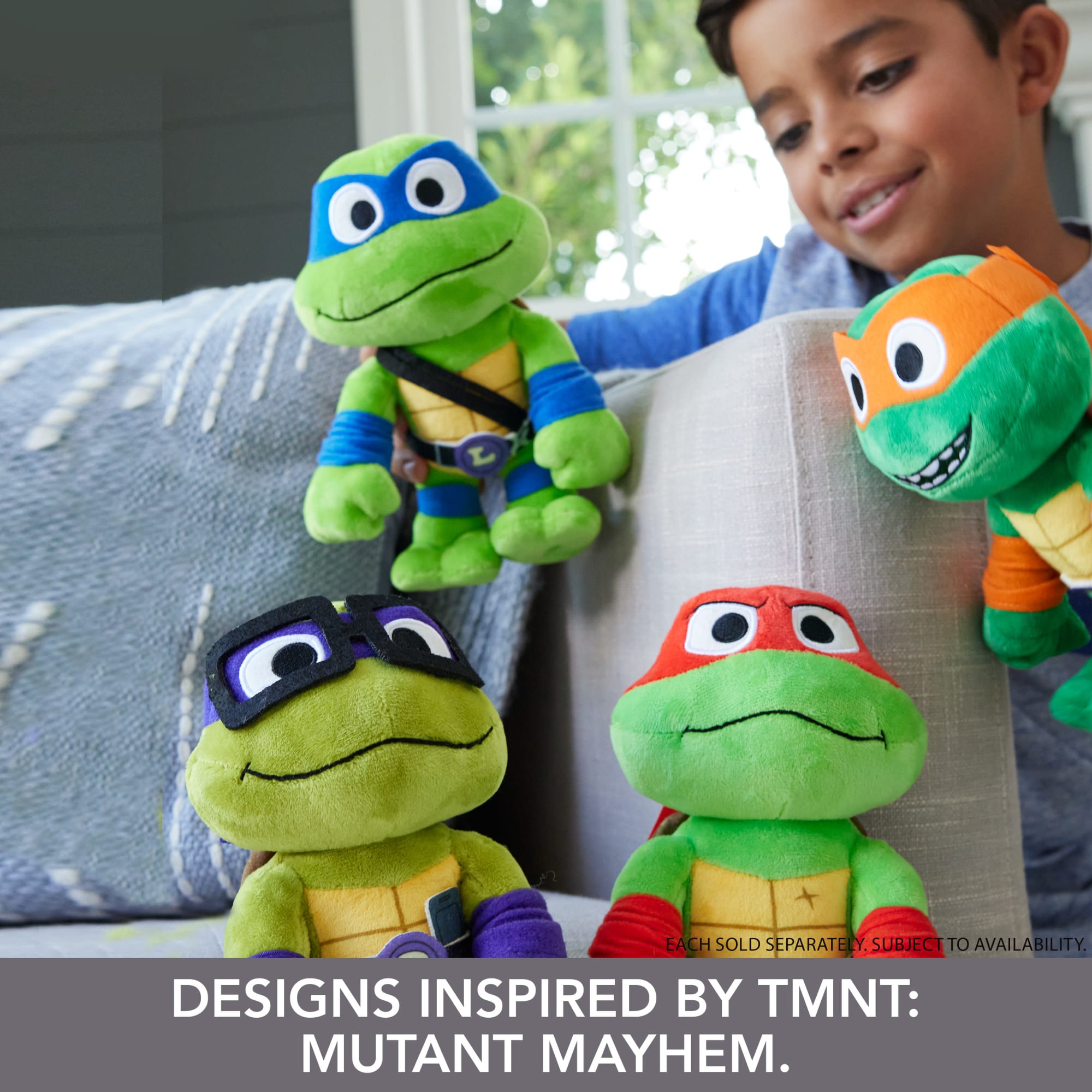 Teenage Mutant Ninja Turtles: Mutant Mayhem Plush Toys, 8 Inch TMNT Soft Dolls