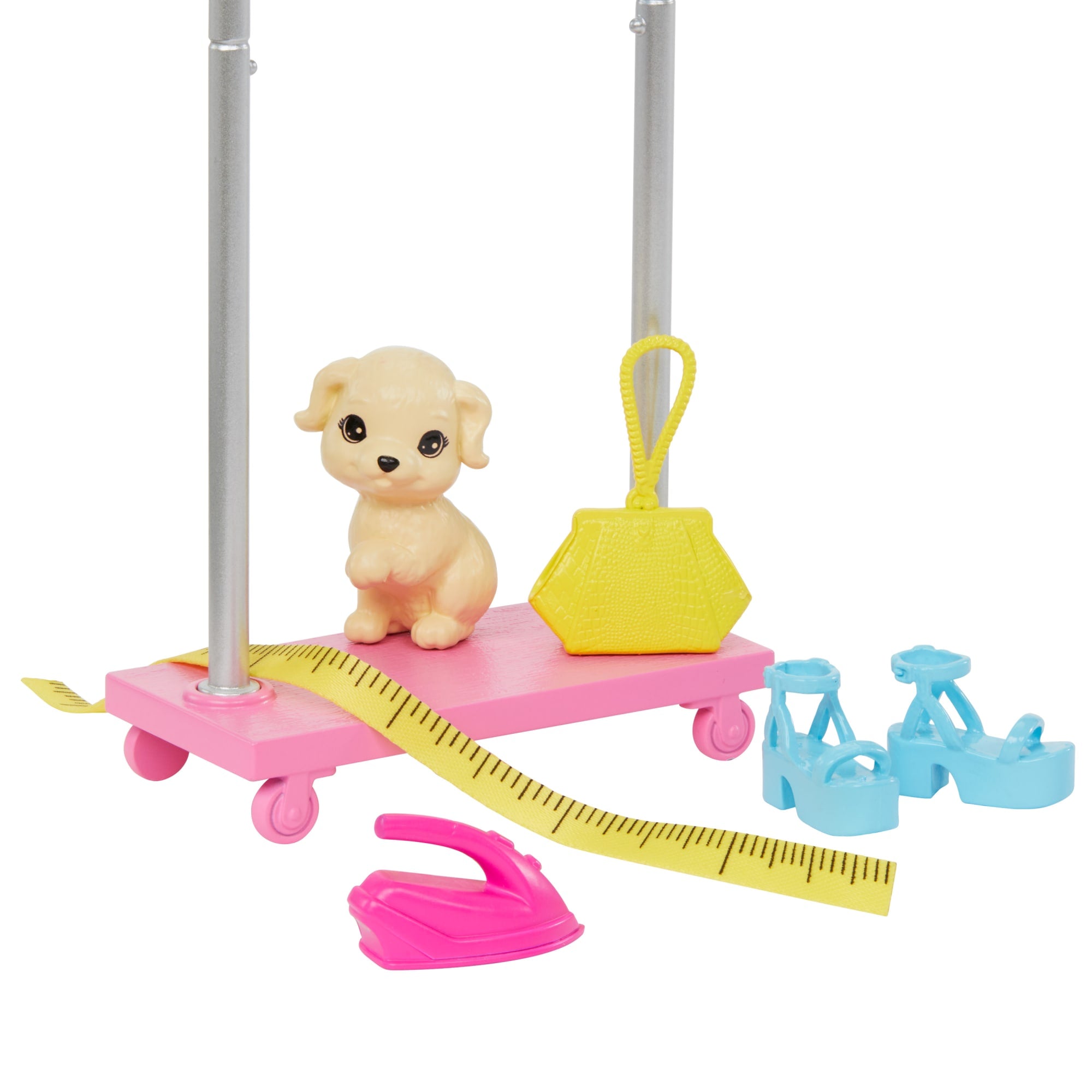 Barbie Brooklyn Coffret de Jeu Poupée Coiffeuse et 14 Accessoires