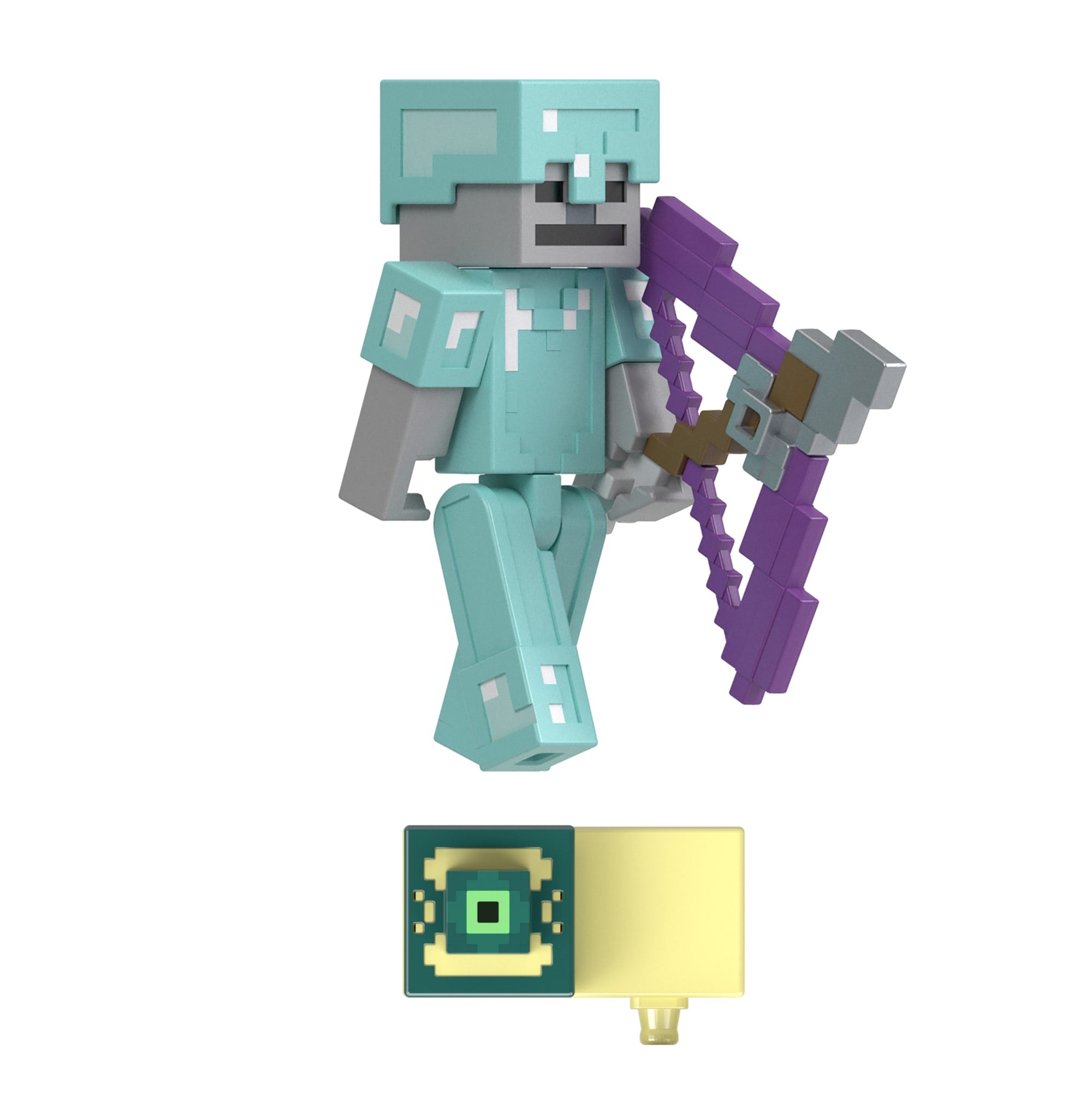 Minecraft Vanilla Figura de Brinquedo Esqueleto blindado 3.25"