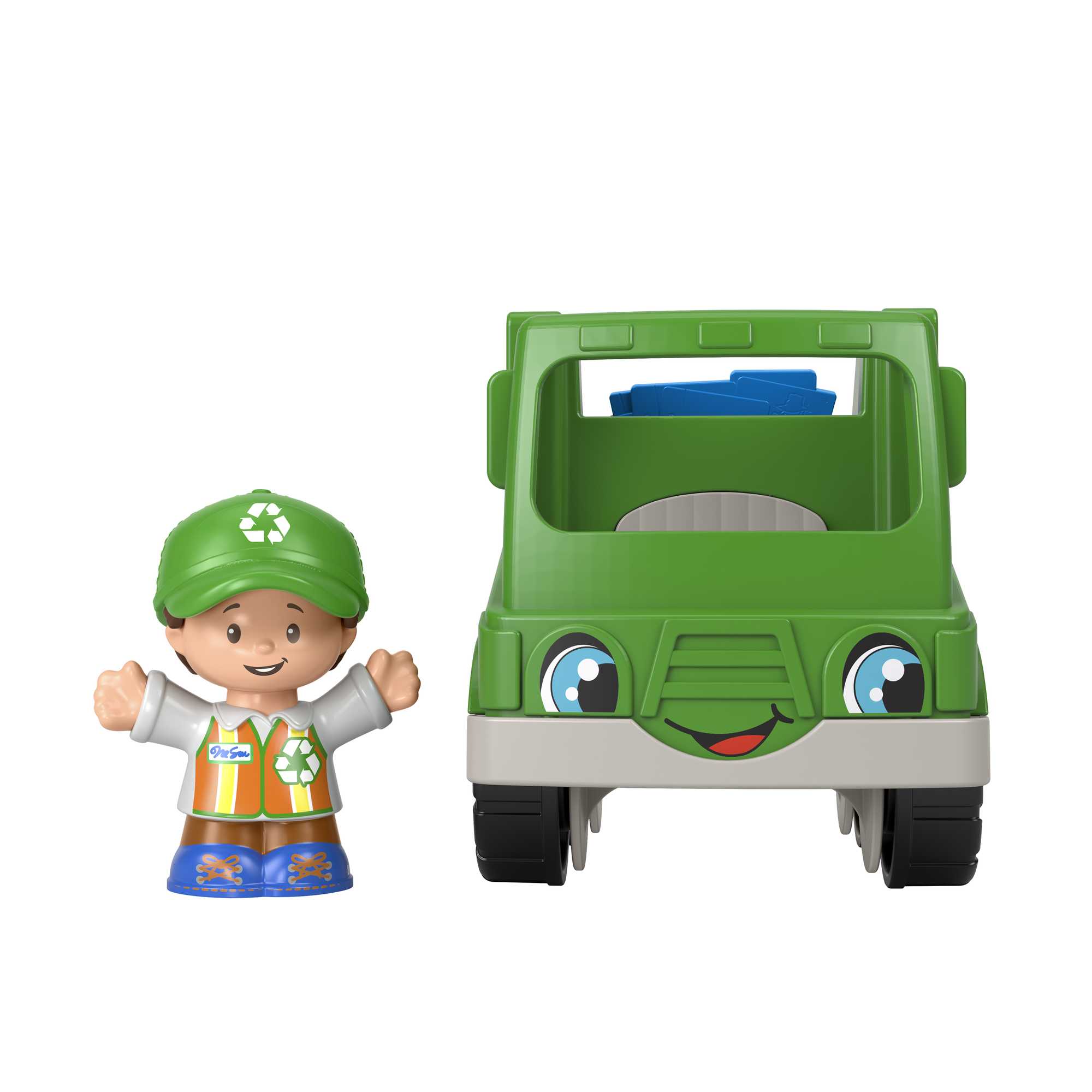 Fisher-Price Little People Brinquedo para Bebês Caminhão de Reciclagem