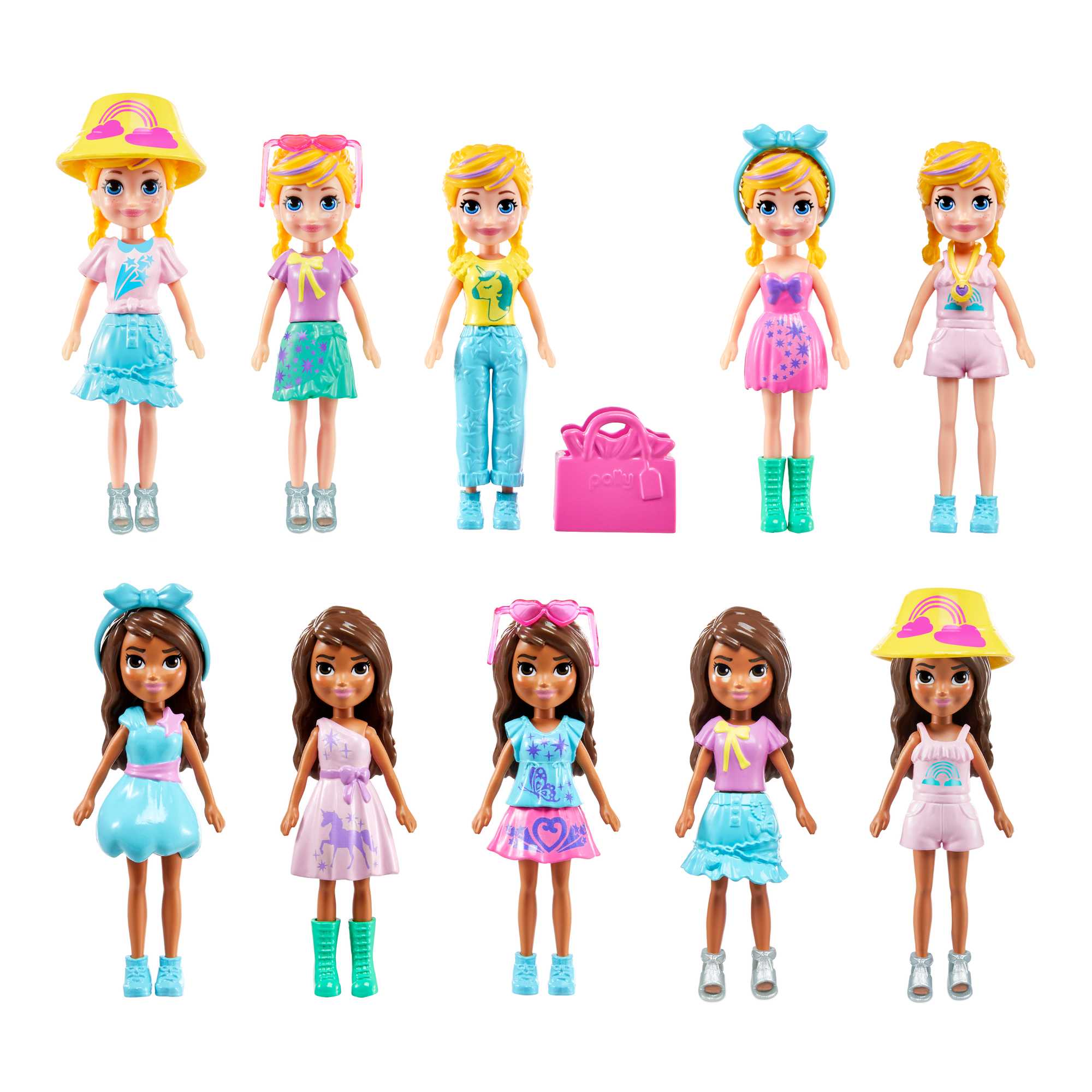 Polly Pocket Coffret de Jeu Studio Glamour, 2 Poupées, 19 Access.
