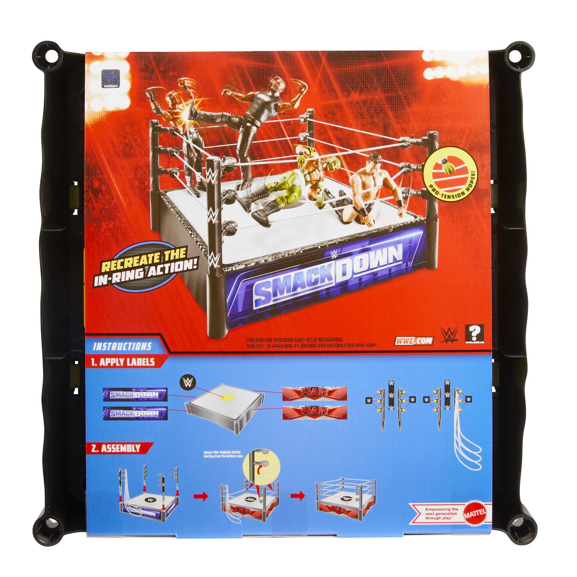 WWE Superstar Ring With Spring-Loaded Mat