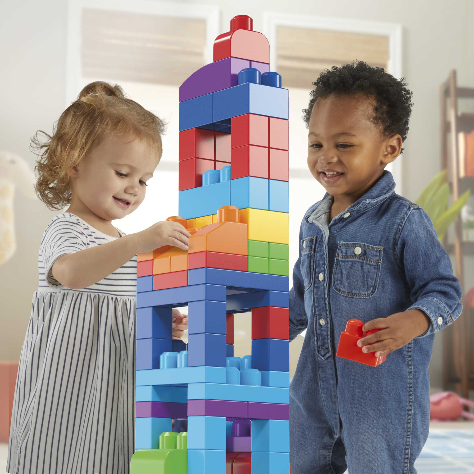 ​Mega Bloks Big Building Bag Building Set With 60 Big And Colorful Building  Blocks, And 1 Storage Bag, Toy Gift Set For Ages 1 And Up