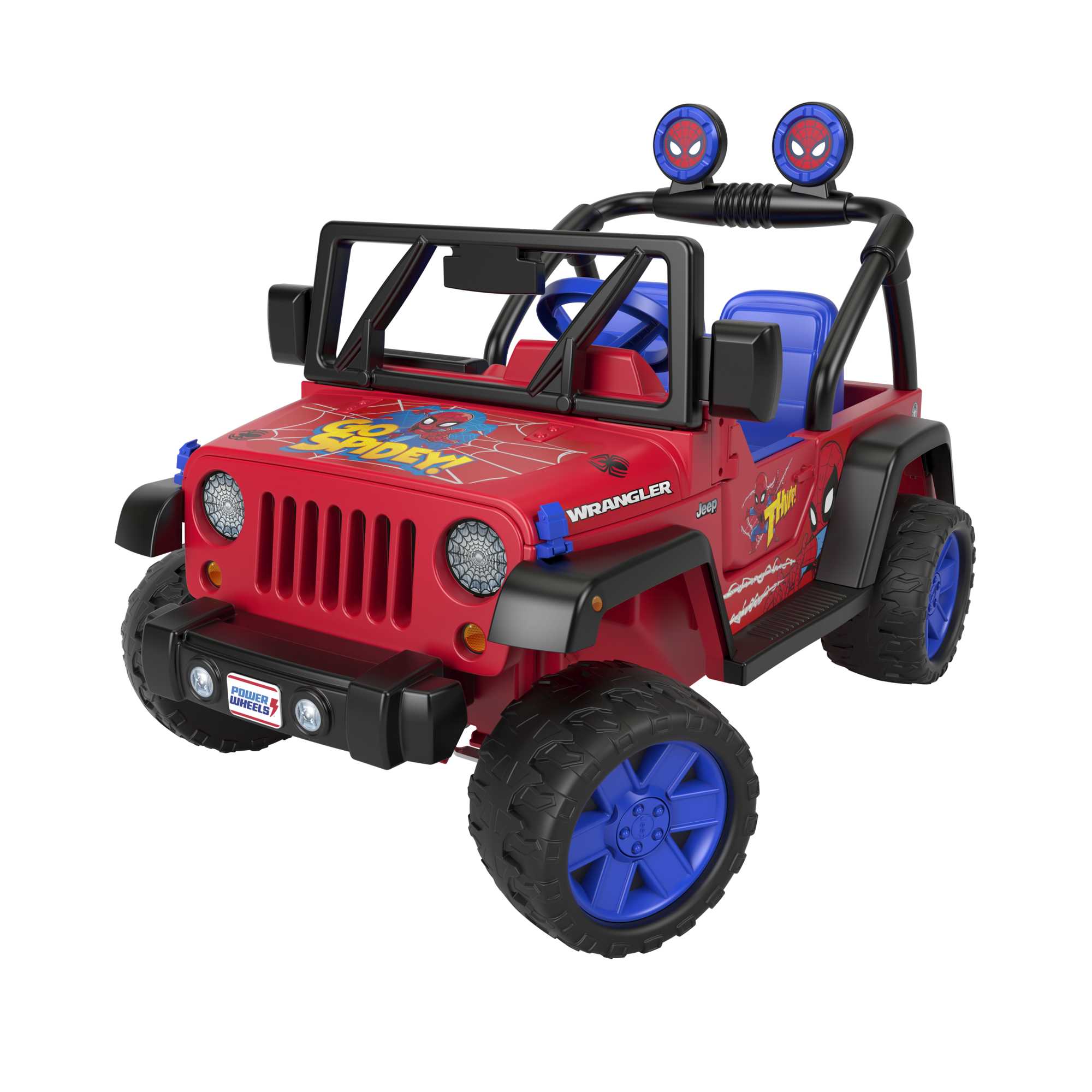 Fisher-Price Power Wheels Spider-Man Jeep Wrangler | Mattel