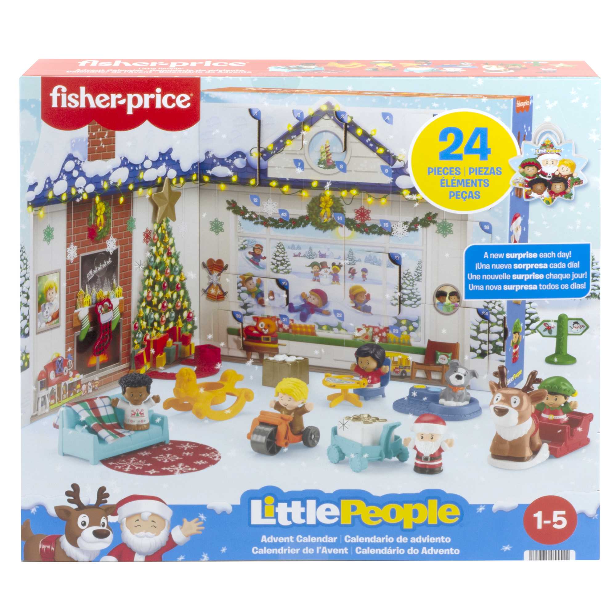  Fisher-Price Little People Toddler Toy Nativity Set with Music  Lights and 18 Pieces for Christmas Play Ages 1+ years : Toys & Games