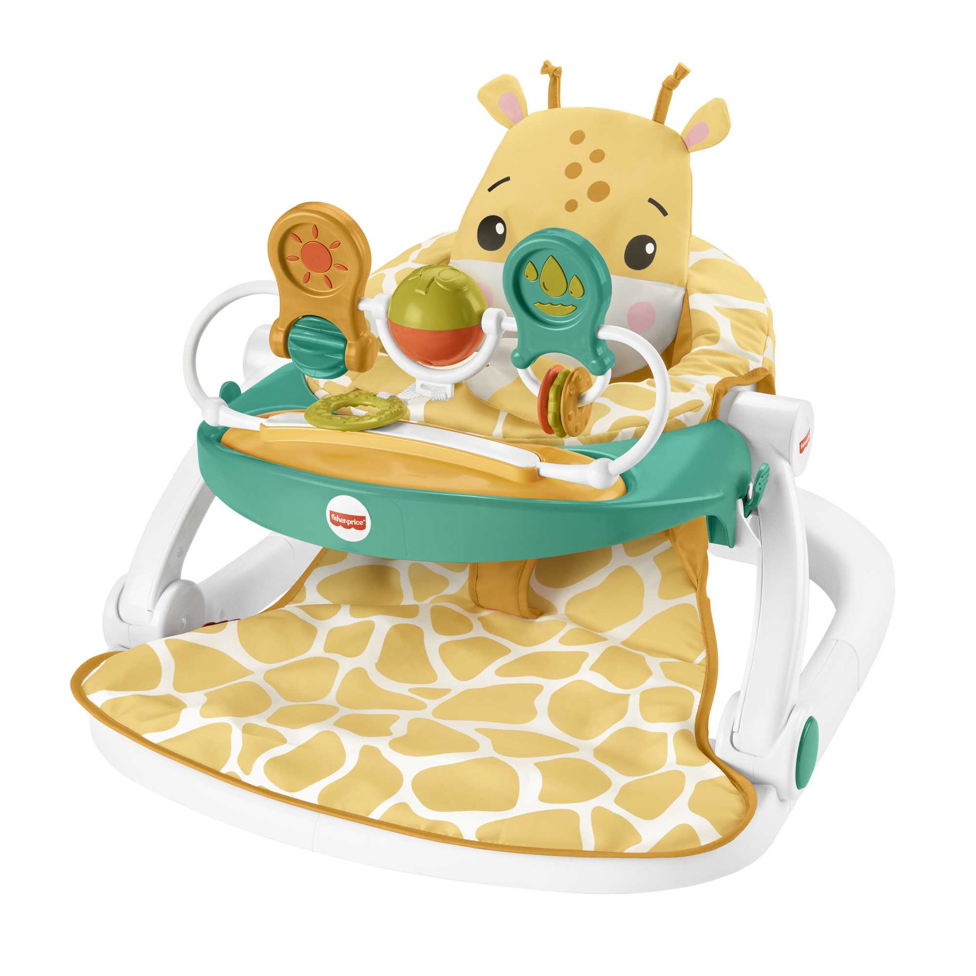 Fisher Price Giraffe Sit-Me-Up Baby Seat Tray & Toys |Mattel