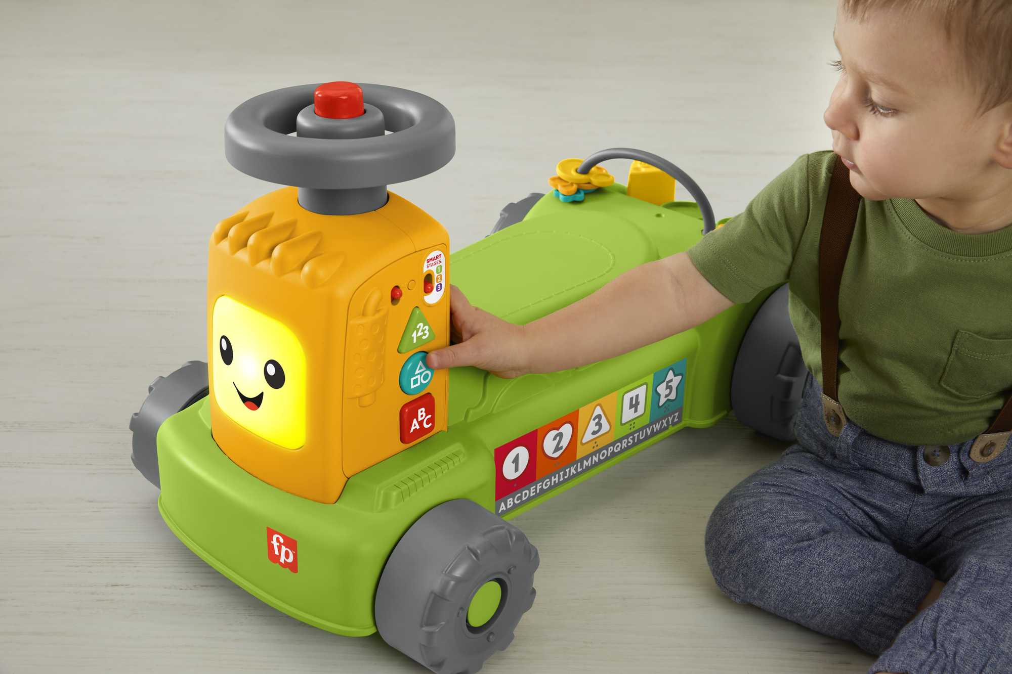 Fisher-Price Rires et Éveil Tracteur de La Ferme Au Marché 4-en-1