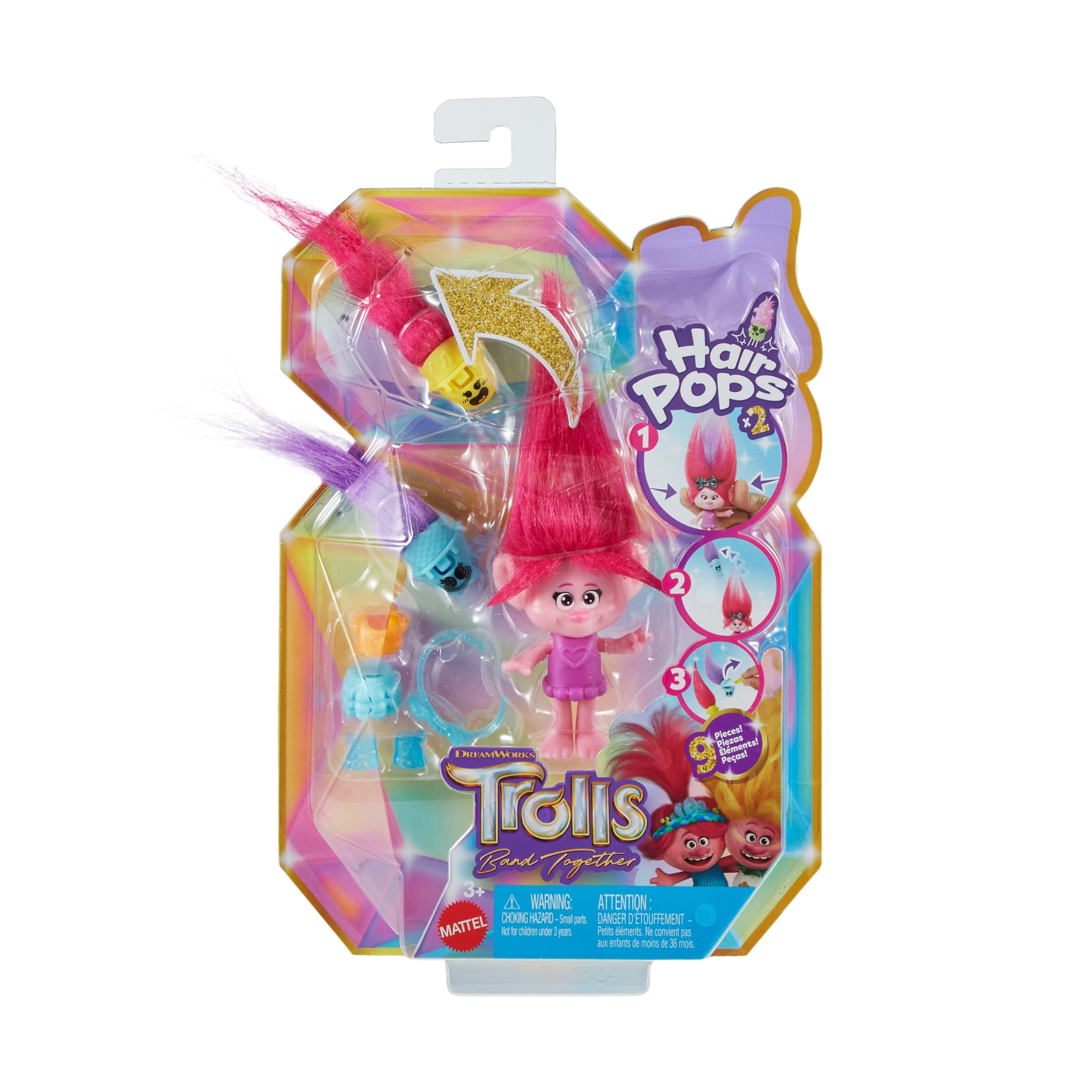 Trolls Muñeca Hair Pops Poppy
