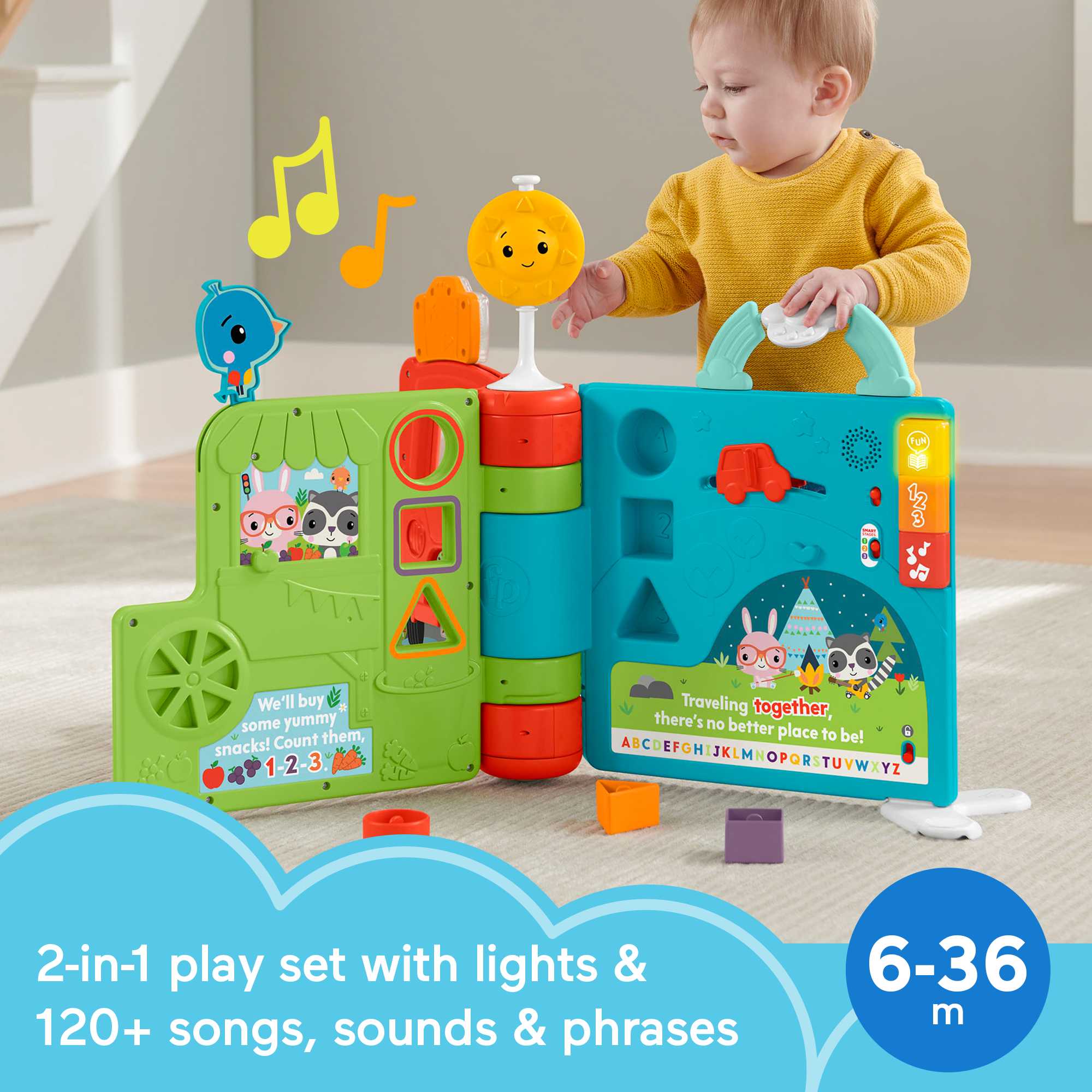 Fisher-Price Sit-To-Stand Giant Activity Book | Mattel