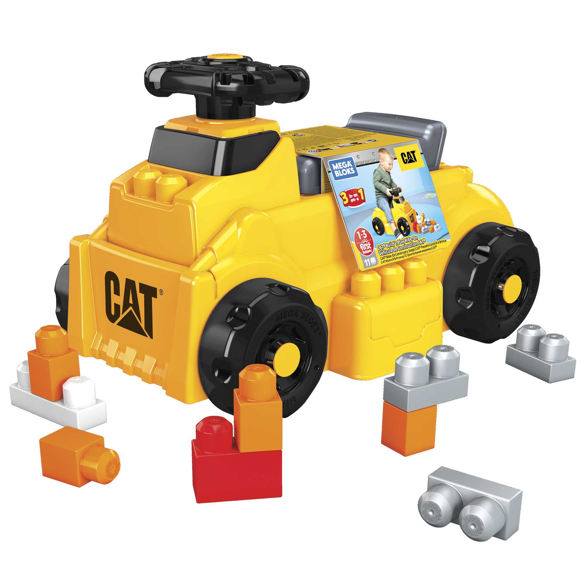 Mega Bloks Cat Build 'N Play Ride-On | Mattel