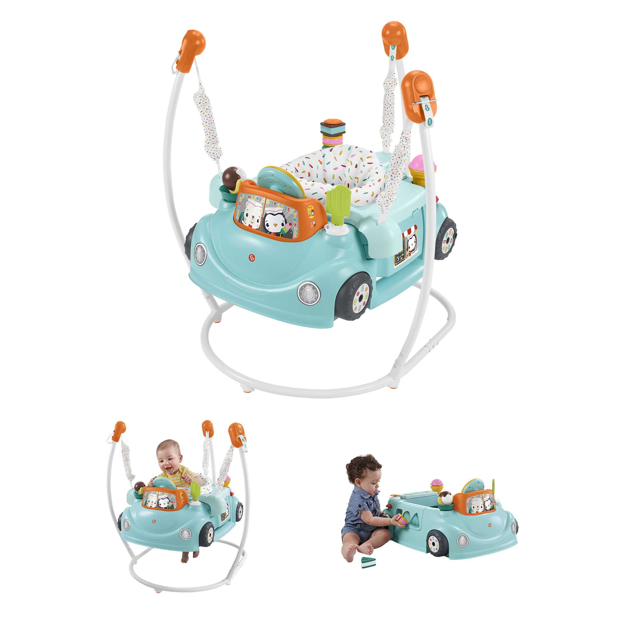 Fisher-Price 3-In-1 Musical Mobile Music Crib Elephant Infant Baby Toy