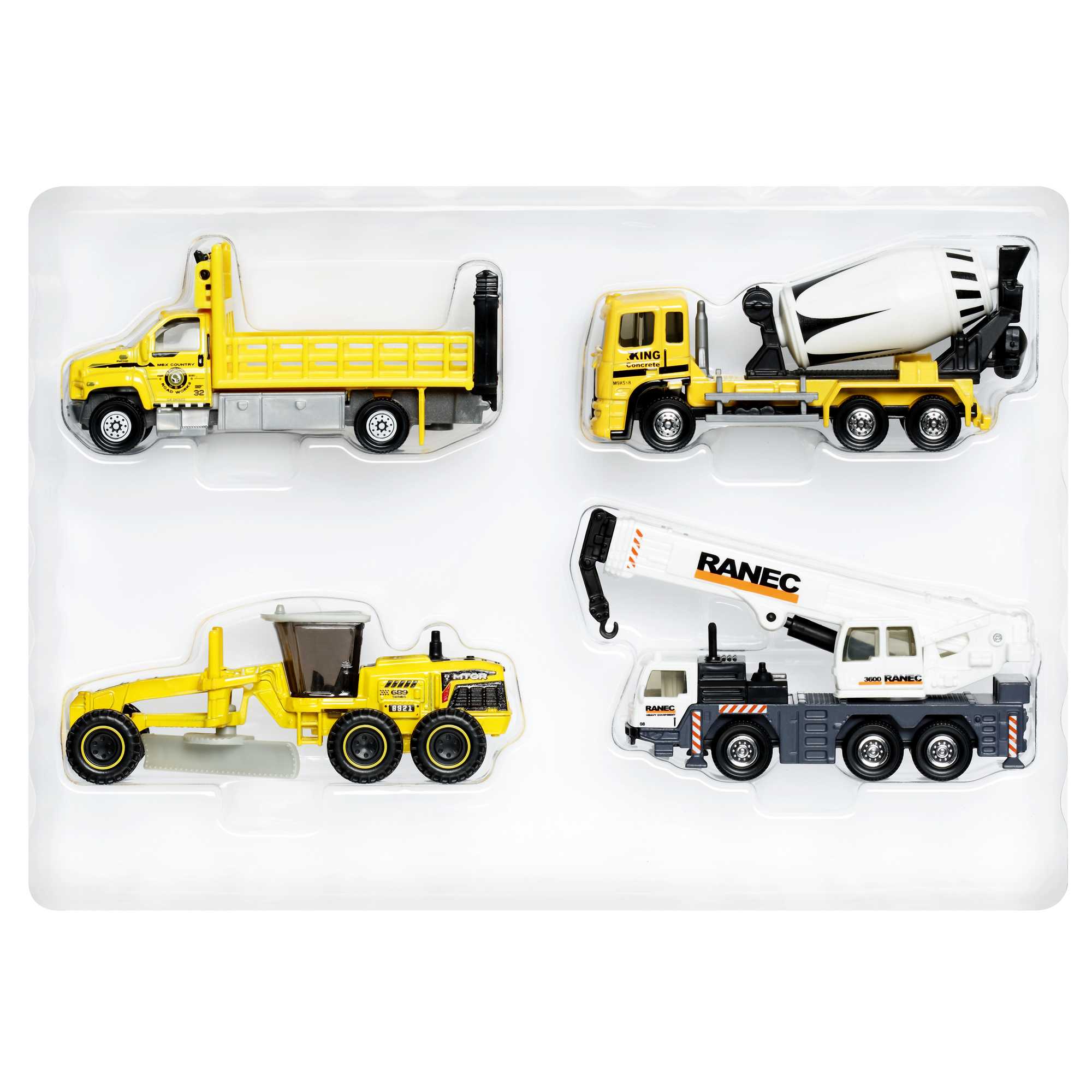 Matchbox Cars 9-Pack of 1:64 Scale Toy Construction Vehicles Multipack of  Trucks