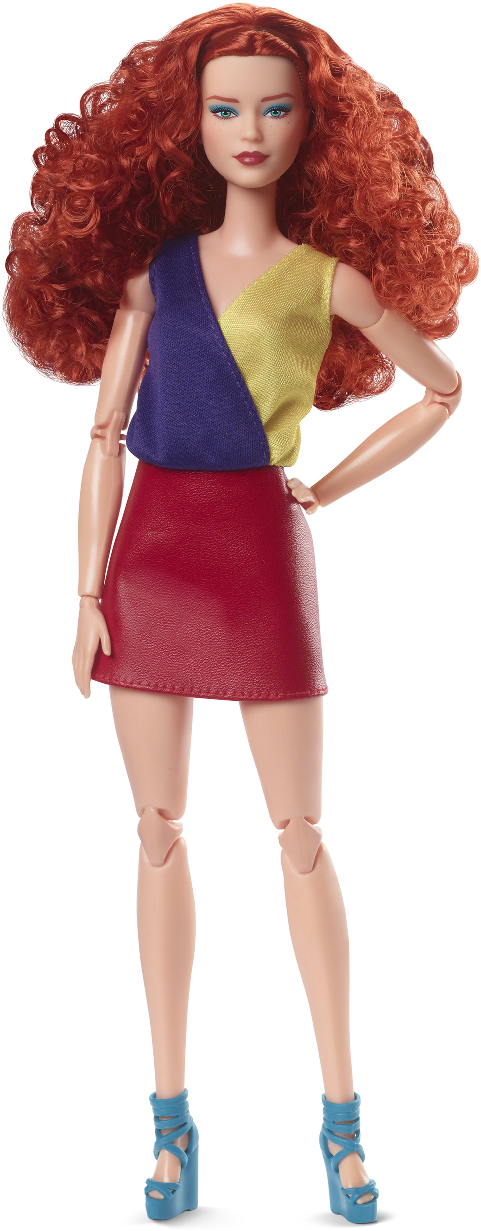 Barbie Looks Doll | Redhead with Color Block Outfit | MATTEL