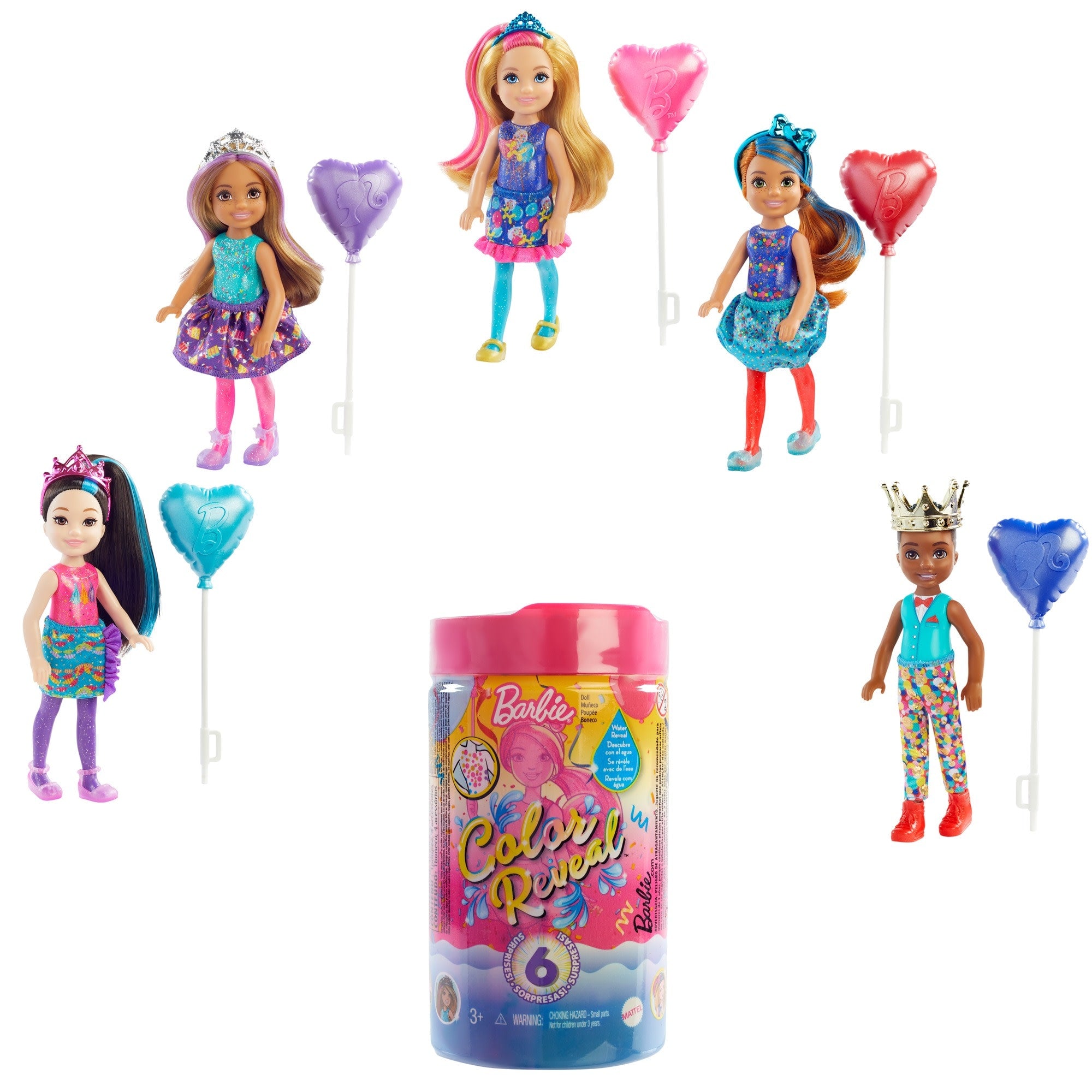 Barbie Color Reveal Dolls Asst
