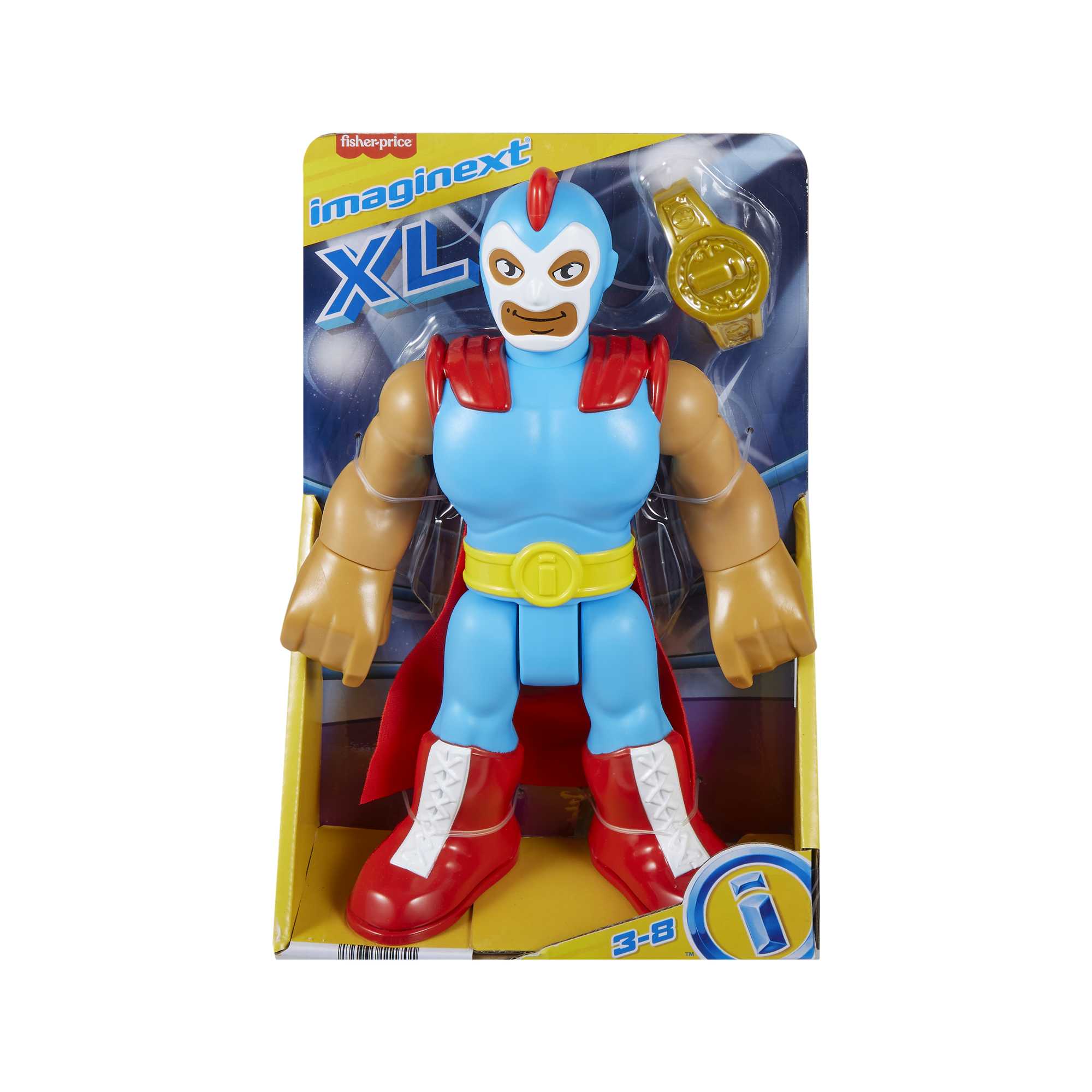 Imaginext Mundo Aventura Figura de Ação Luchador XL 25 cm