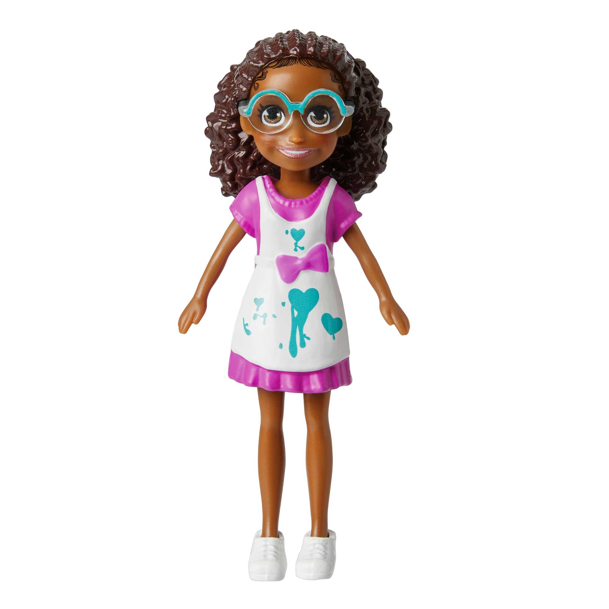 Polly Pocket Poupée et 18 Accessoires, Atelier de Peinture de Shani