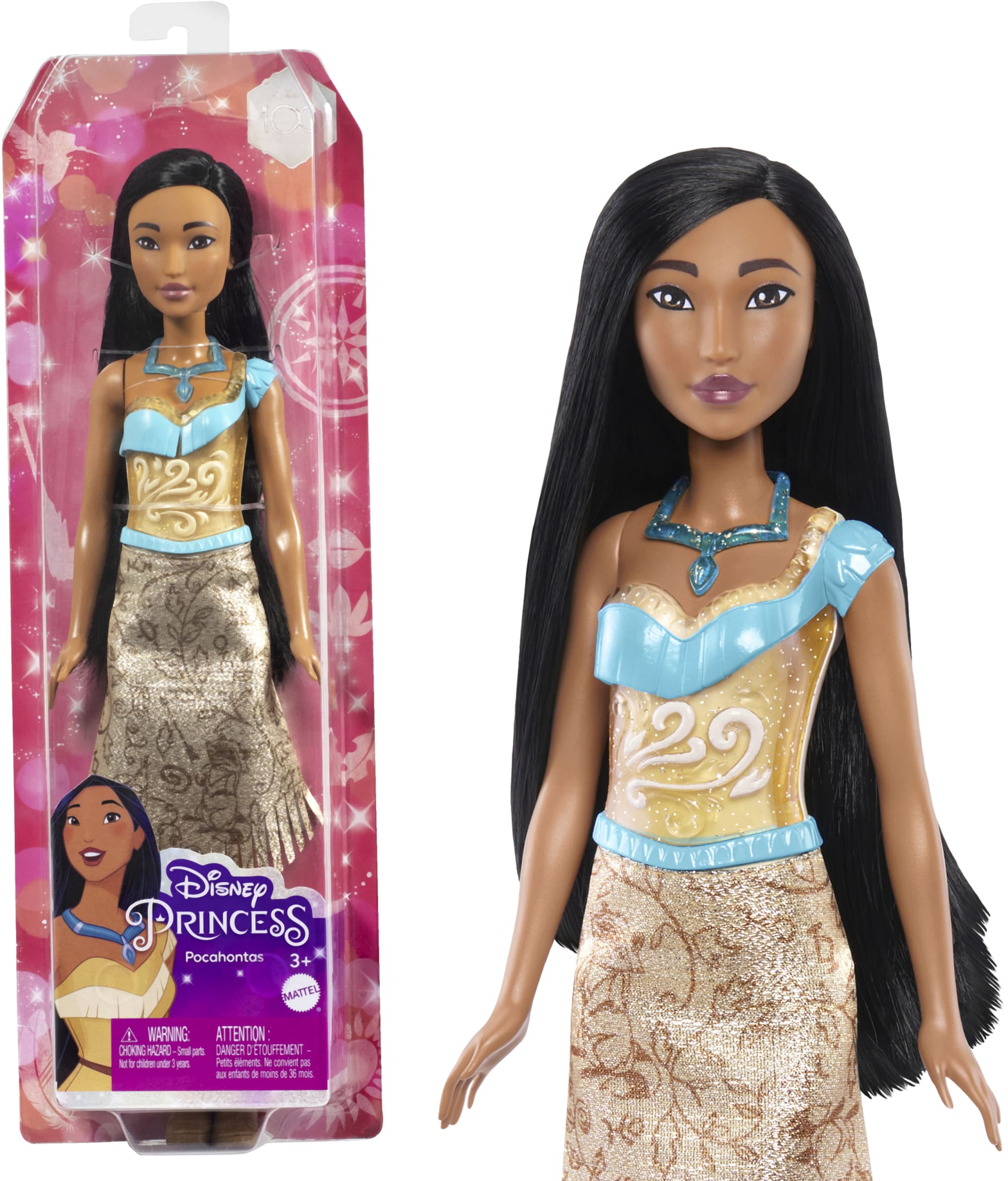 Disney-Princesses Disney-Pocahontas-Poupée, Habillage et Accessoires