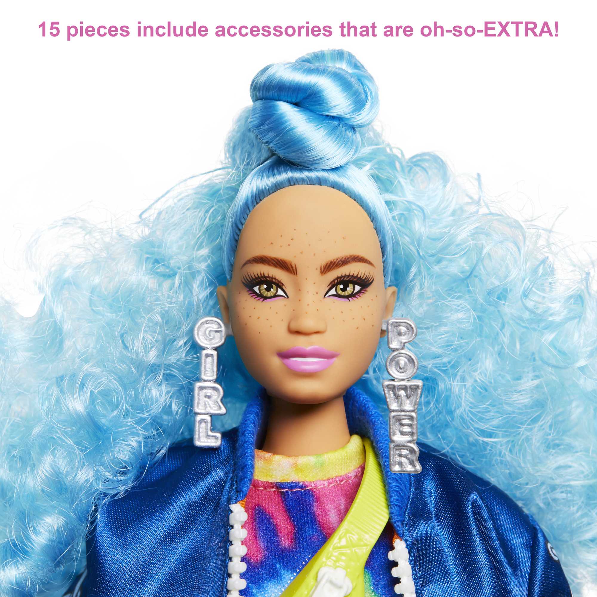 Barbie Extra Deluxe Articulated With Blue Hair And 30 Looks With