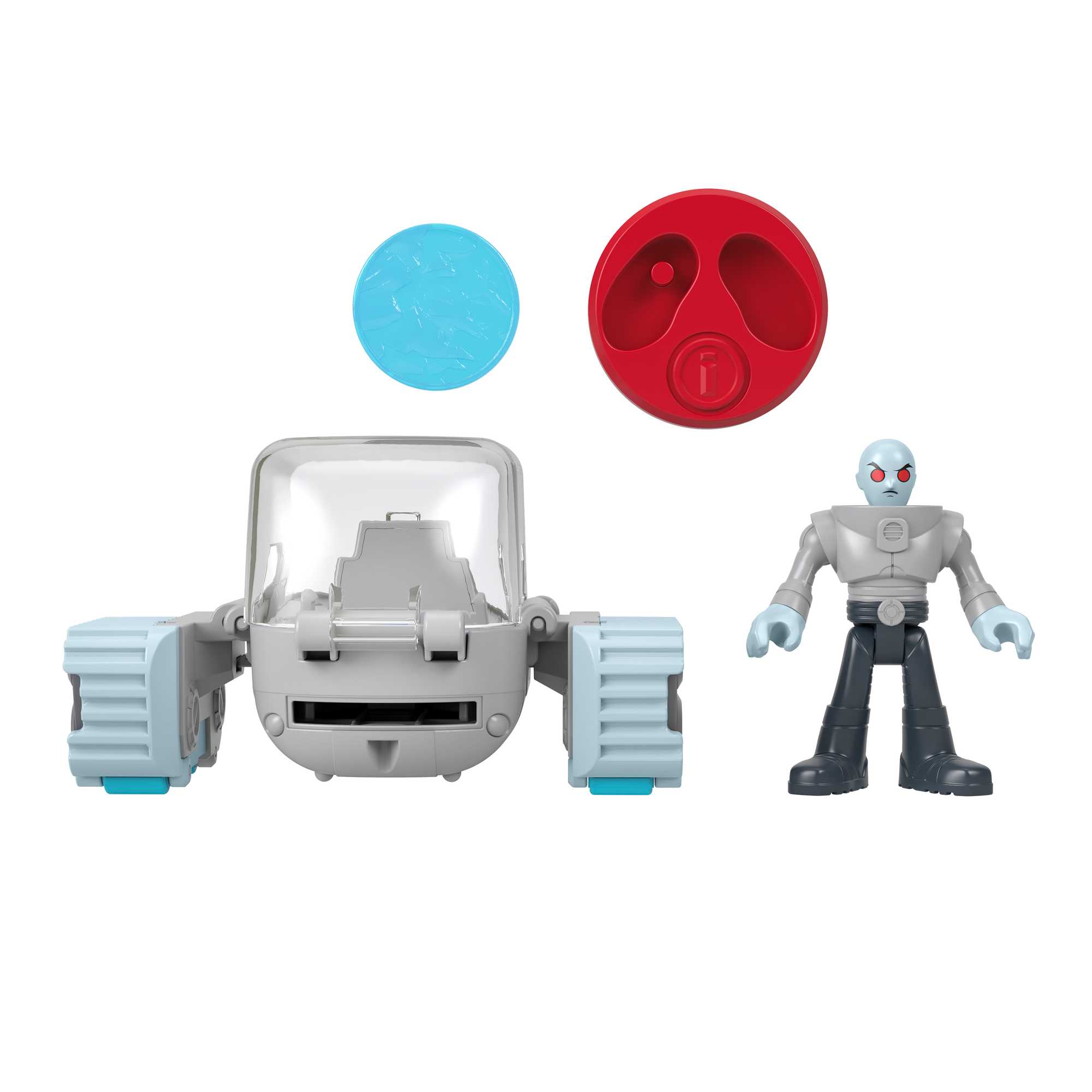 Imaginext DC Super Friends Figura de Ação Head Shifters Mr Freeze & Snow Tank
