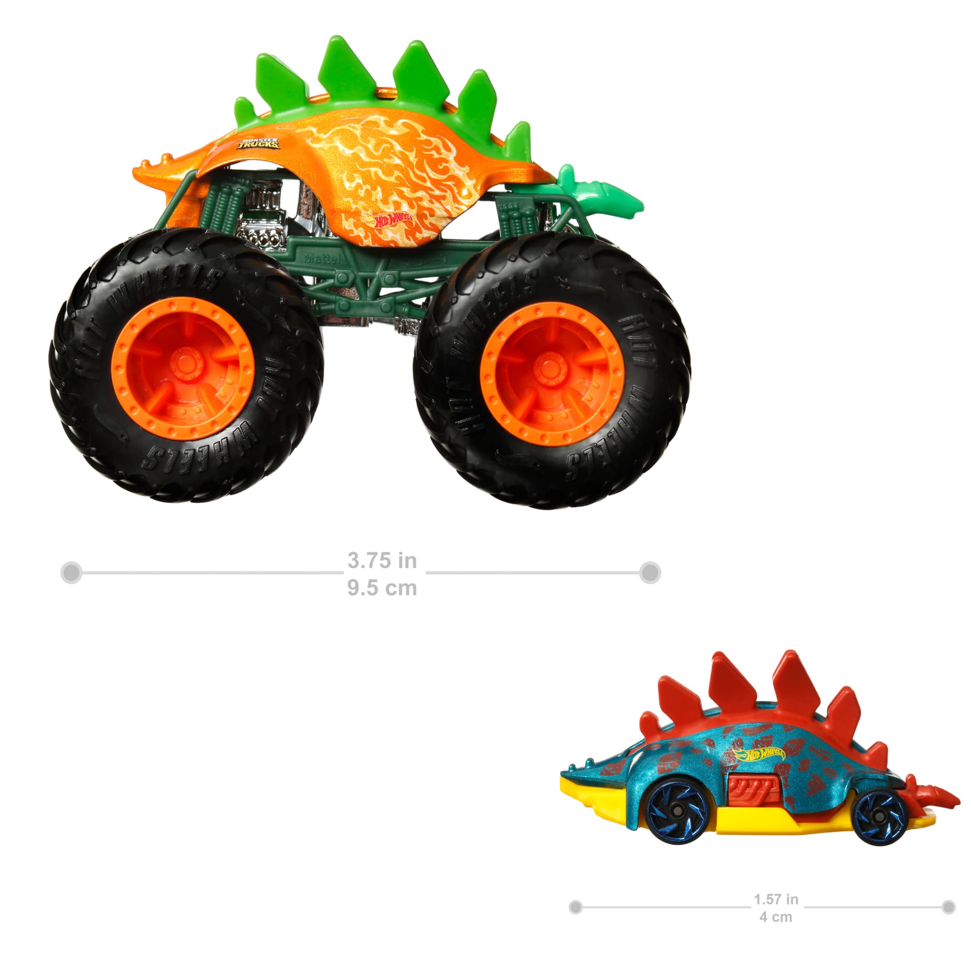 Hot Wheels Monster Trucks Veículo de Brinquedo Motosaurus Die Cast Motosaurus
