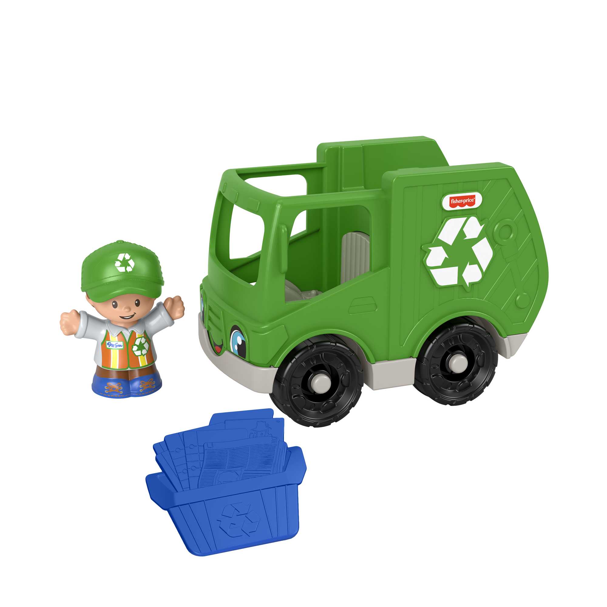 Fisher-Price Little People Brinquedo para Bebês Caminhão de Reciclagem