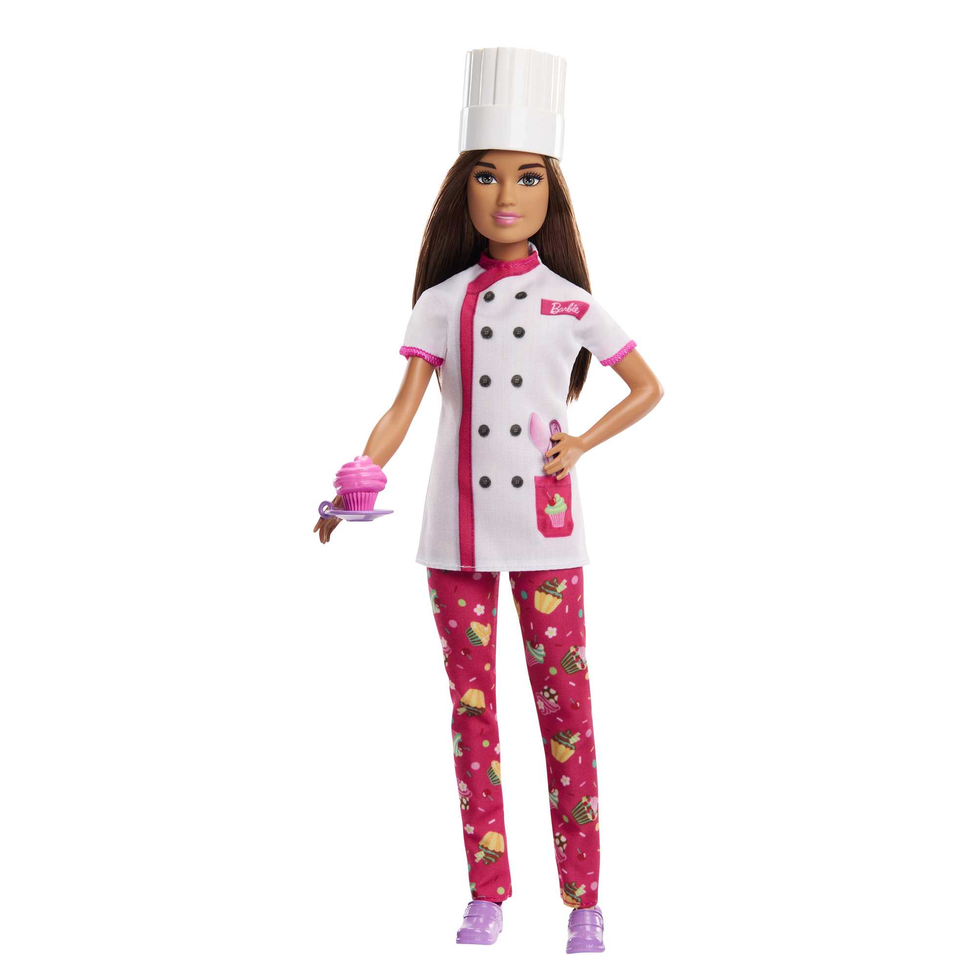 Barbie-Métiers-Poupée Barbie Cheffe Pâtissière et accessoires | Mattel