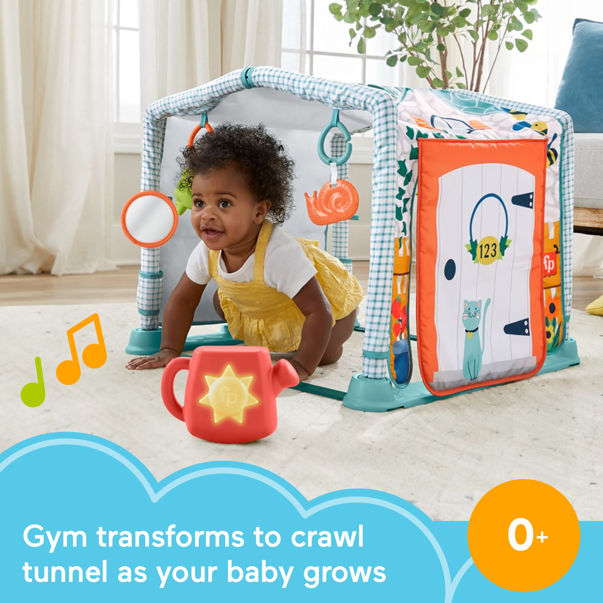 Fisher-Price 3-in-1 Crawl & Play Baby Activity Gym|Mattel