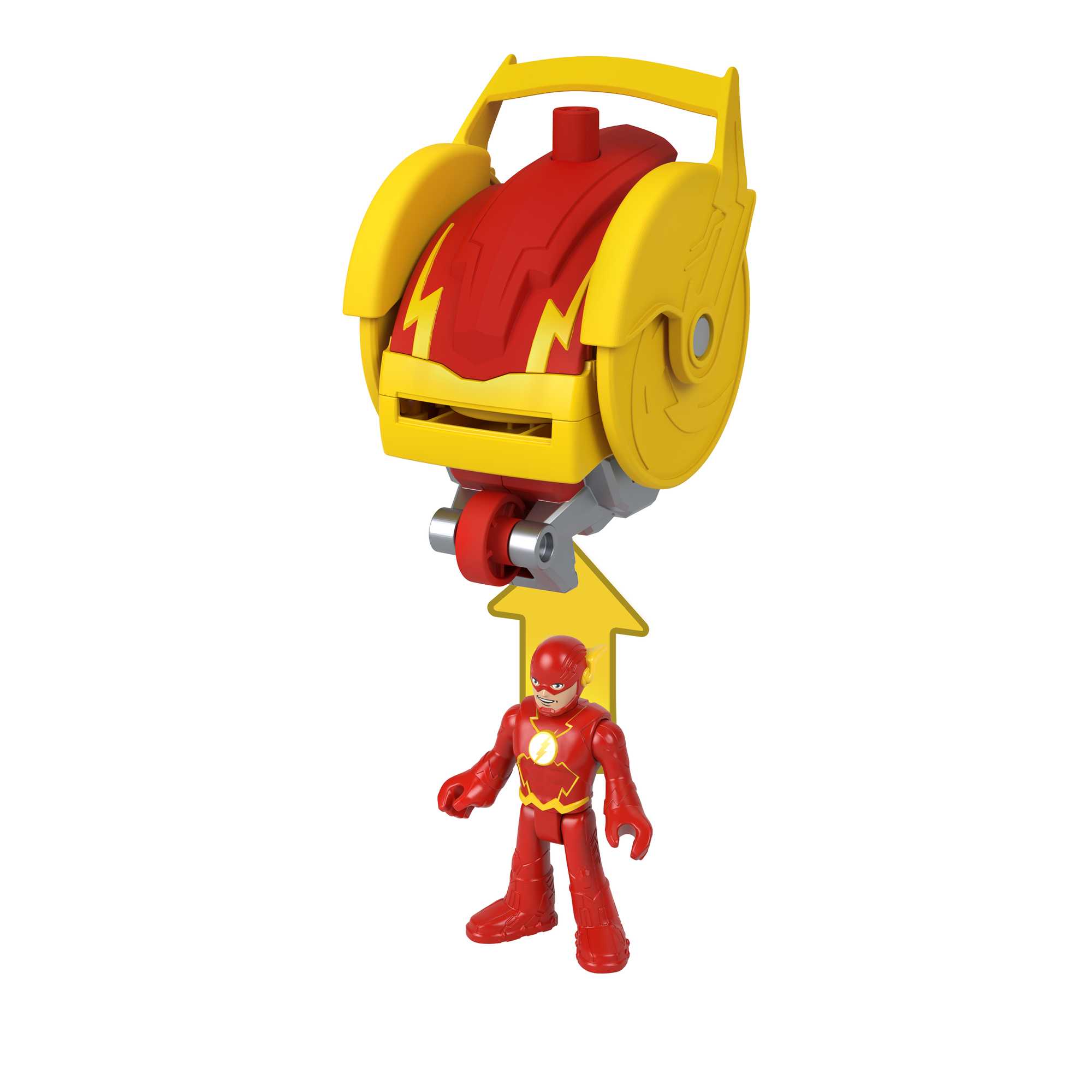 Imaginext DC Super Friends Figura de Ação Head Shifters The Flash & Speed Force Cycle