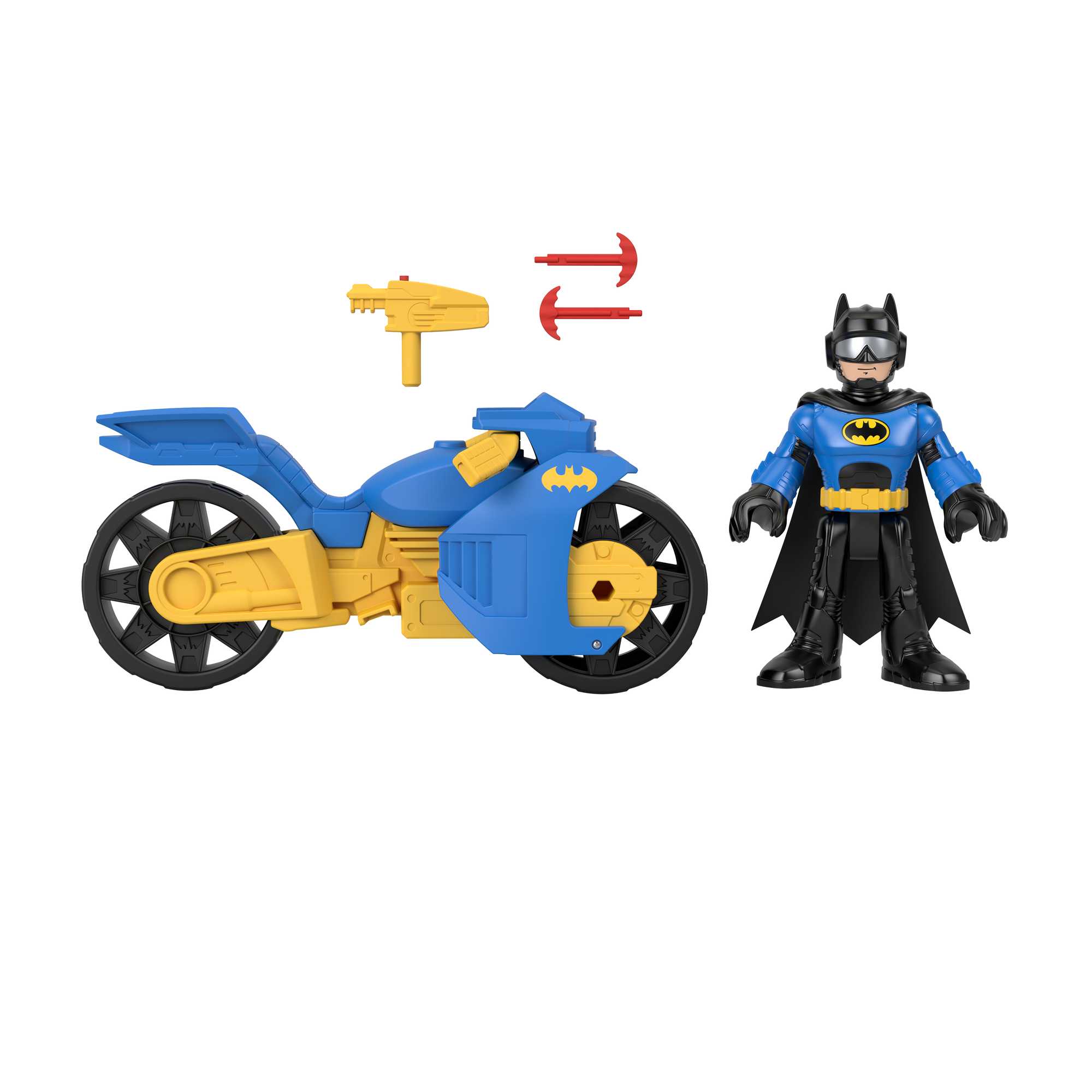 Imaginext DC Super Friends-Batcycle XL et Batman-Figurine de 25 Cm