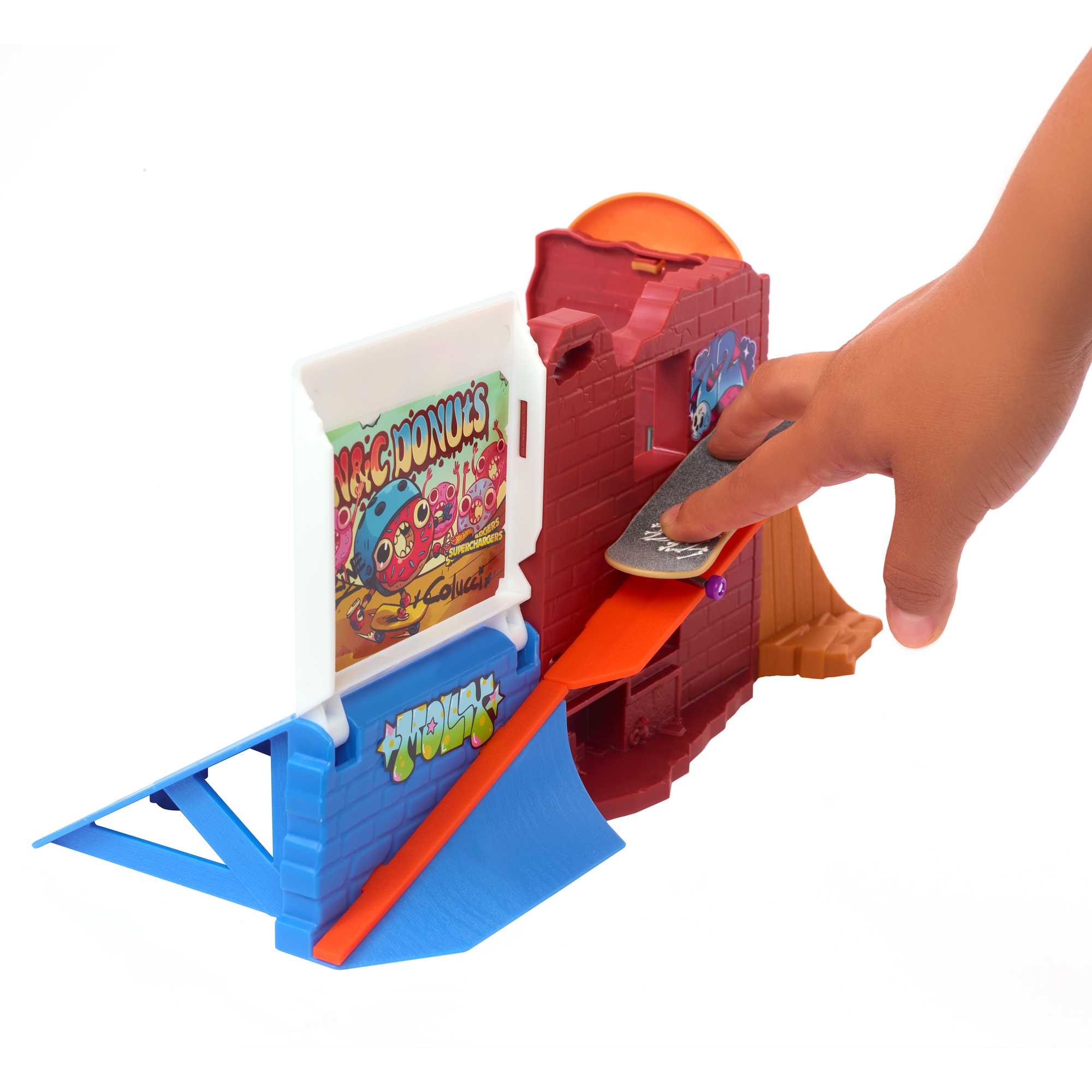 Hot Wheels Skate Pista de Juguete Parque de Skate Tienda de Dona