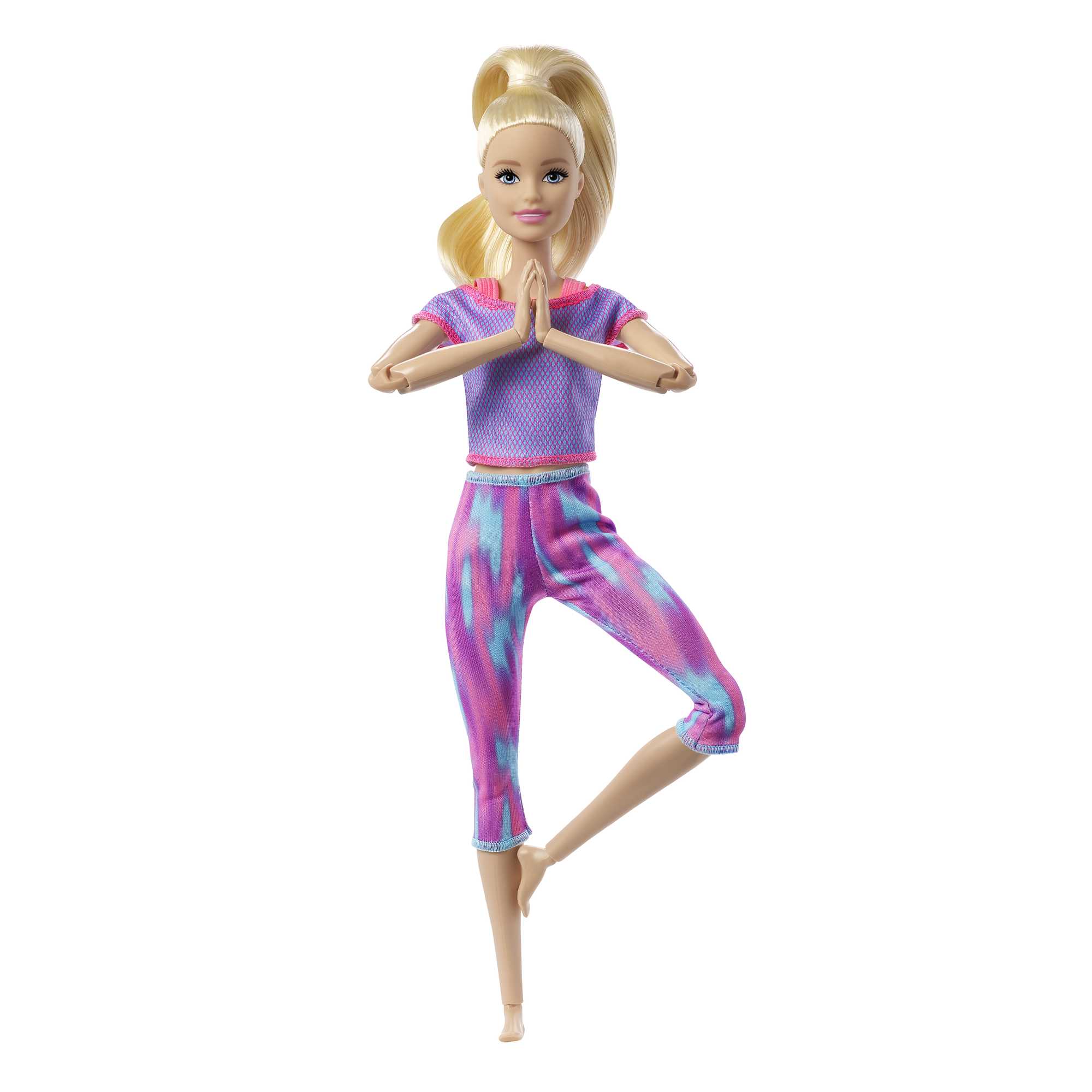 Barbie Made To Move Doll  Barbie, Made to move barbie, Purple yoga pants