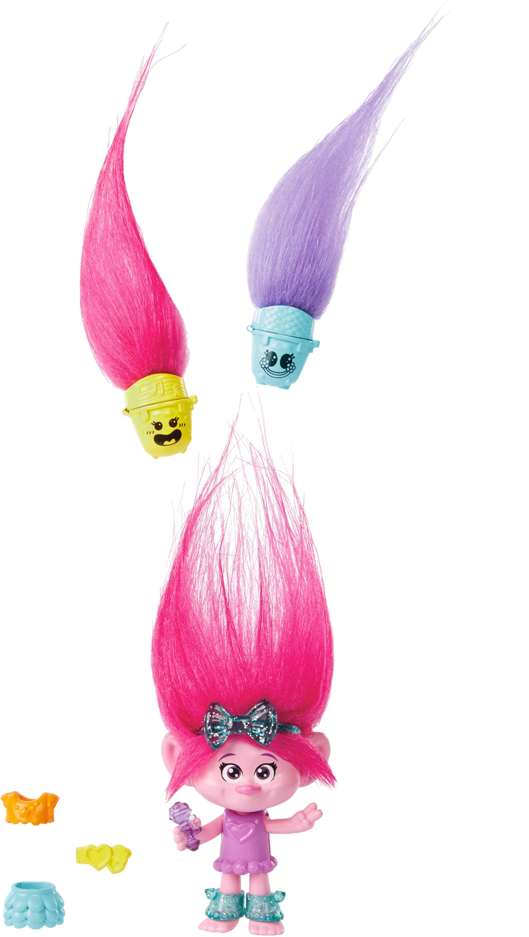 Dreamworks Trolls Band Together Petite Poupée Hair Pops Poppy