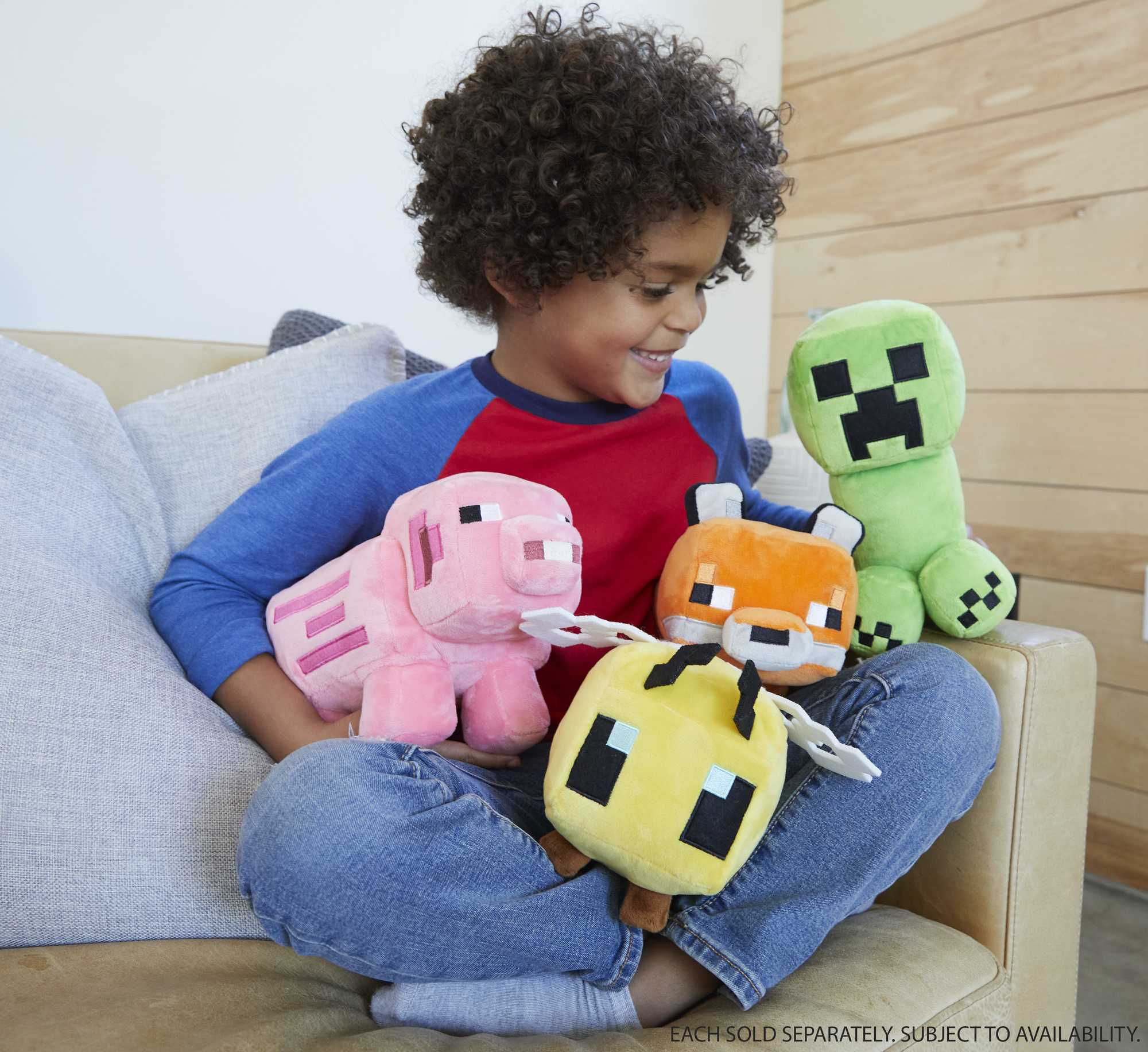 Minecraft Plush Dolls 8-In Plush Dolls, Fan Favorite Characters