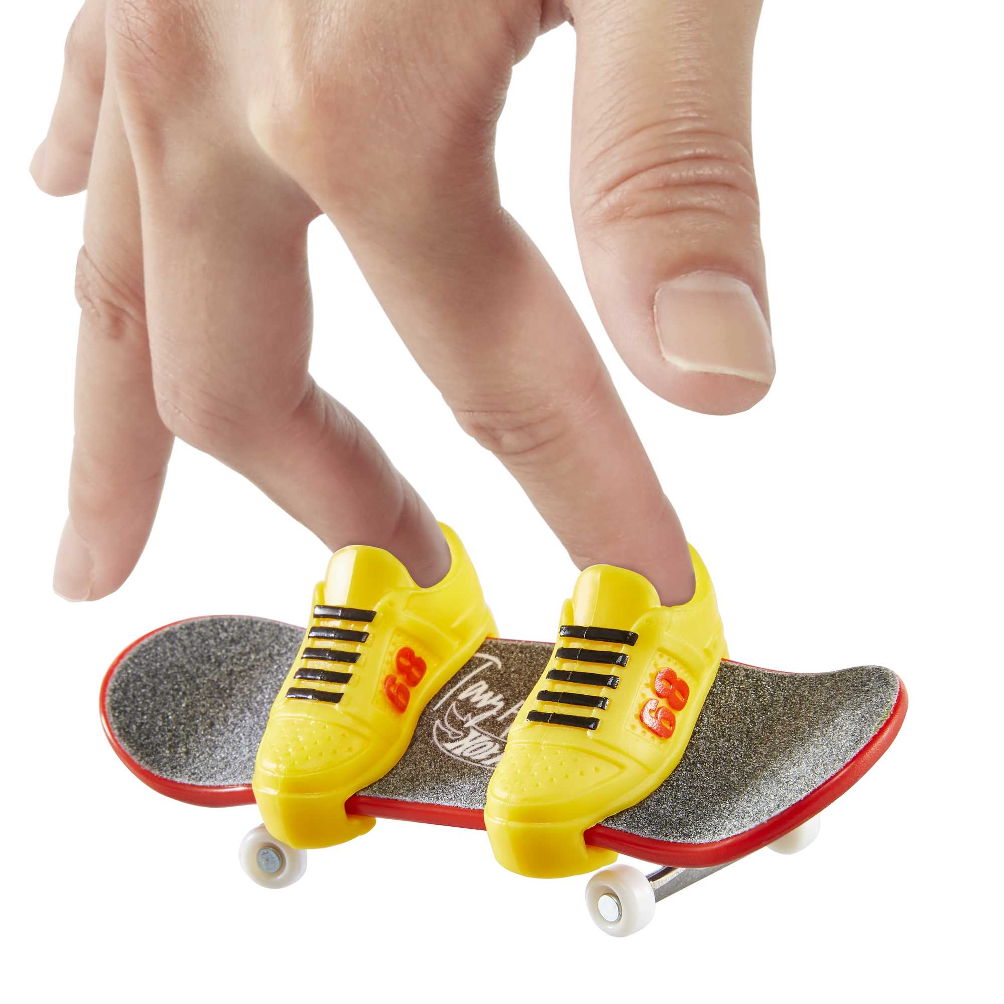 Hot Wheels Skate Veículo de Brinquedo Skateboard Vermelho e Amarelo