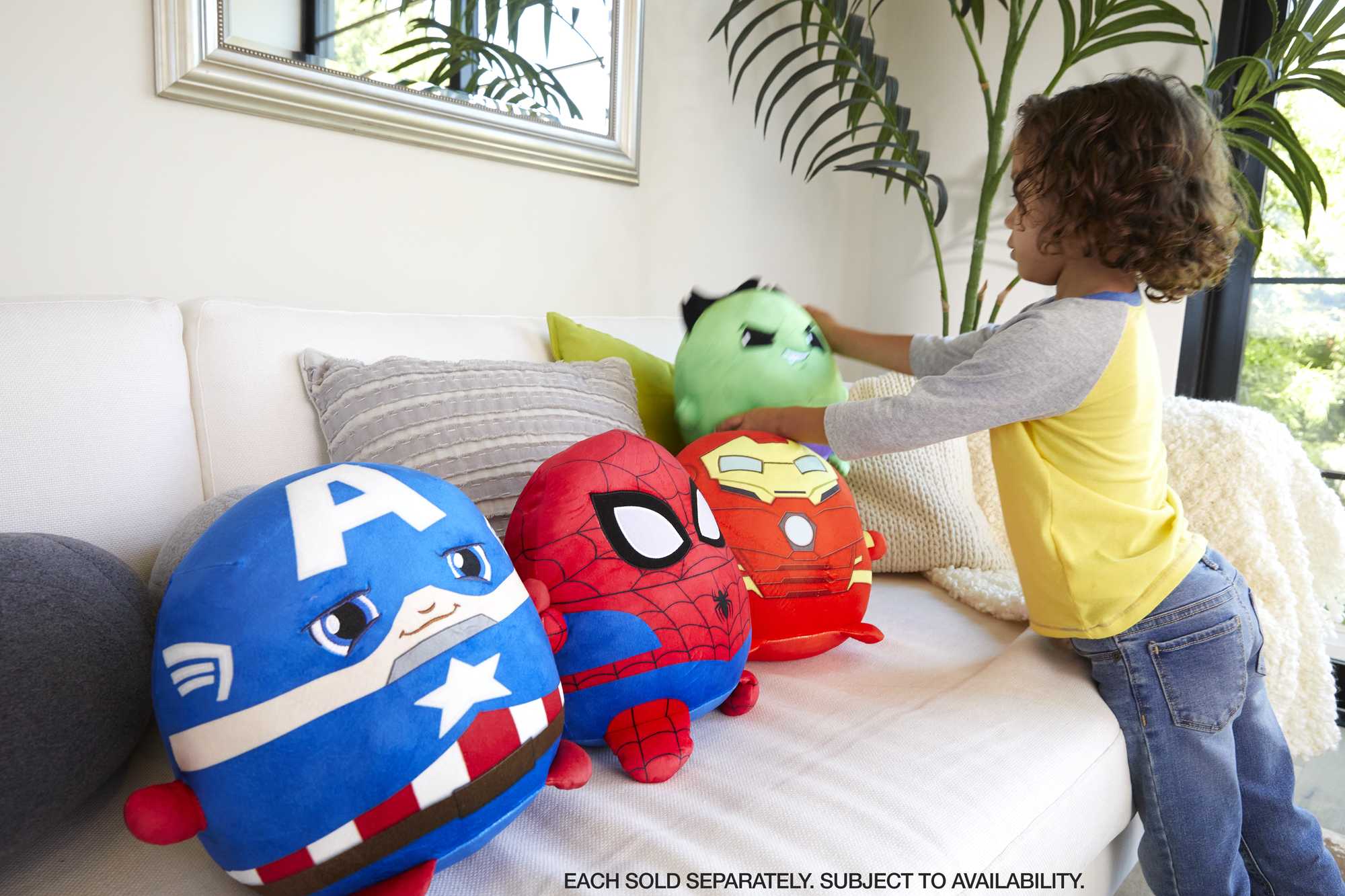Marvel Cuutopia Plush Hulk, 10-In Soft Rounded Pillow Doll, Collectible Superhero Stuffed Animal