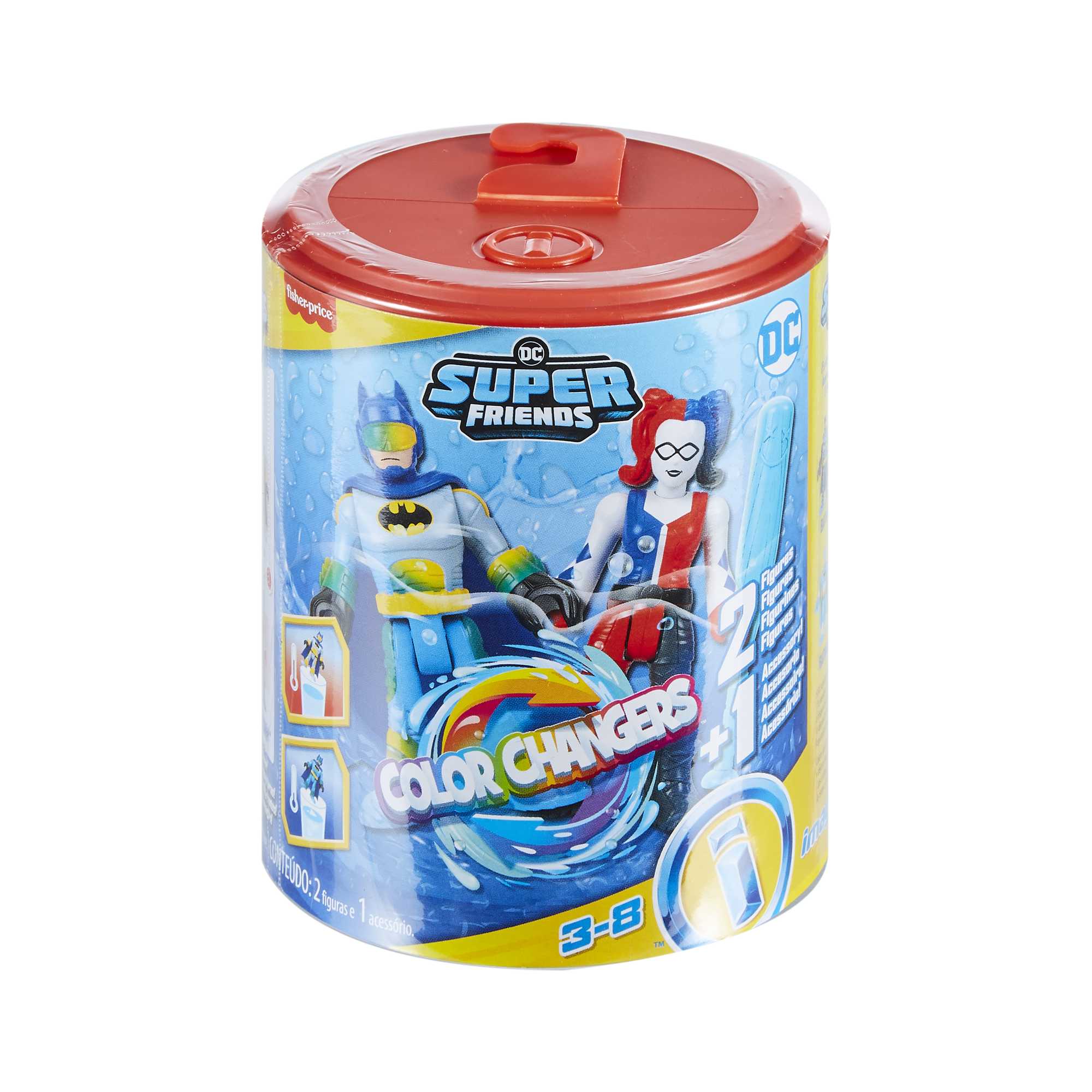 Imaginext DC Super Friends Figura de Ação Color Changers Batman™ & Harley Quinn™