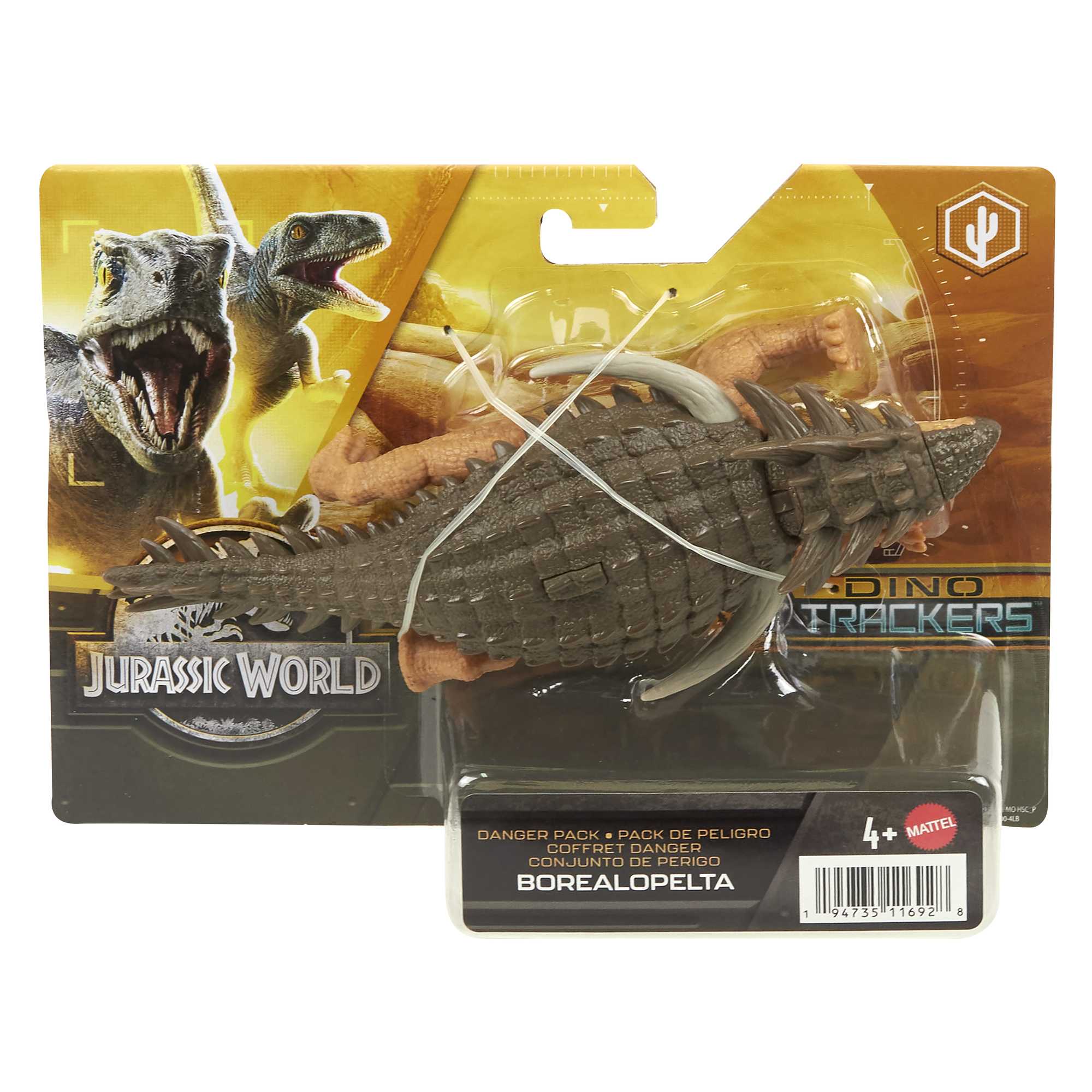 Jurassic World Dinossauro de Brinquedo Borealopelta Perigoso