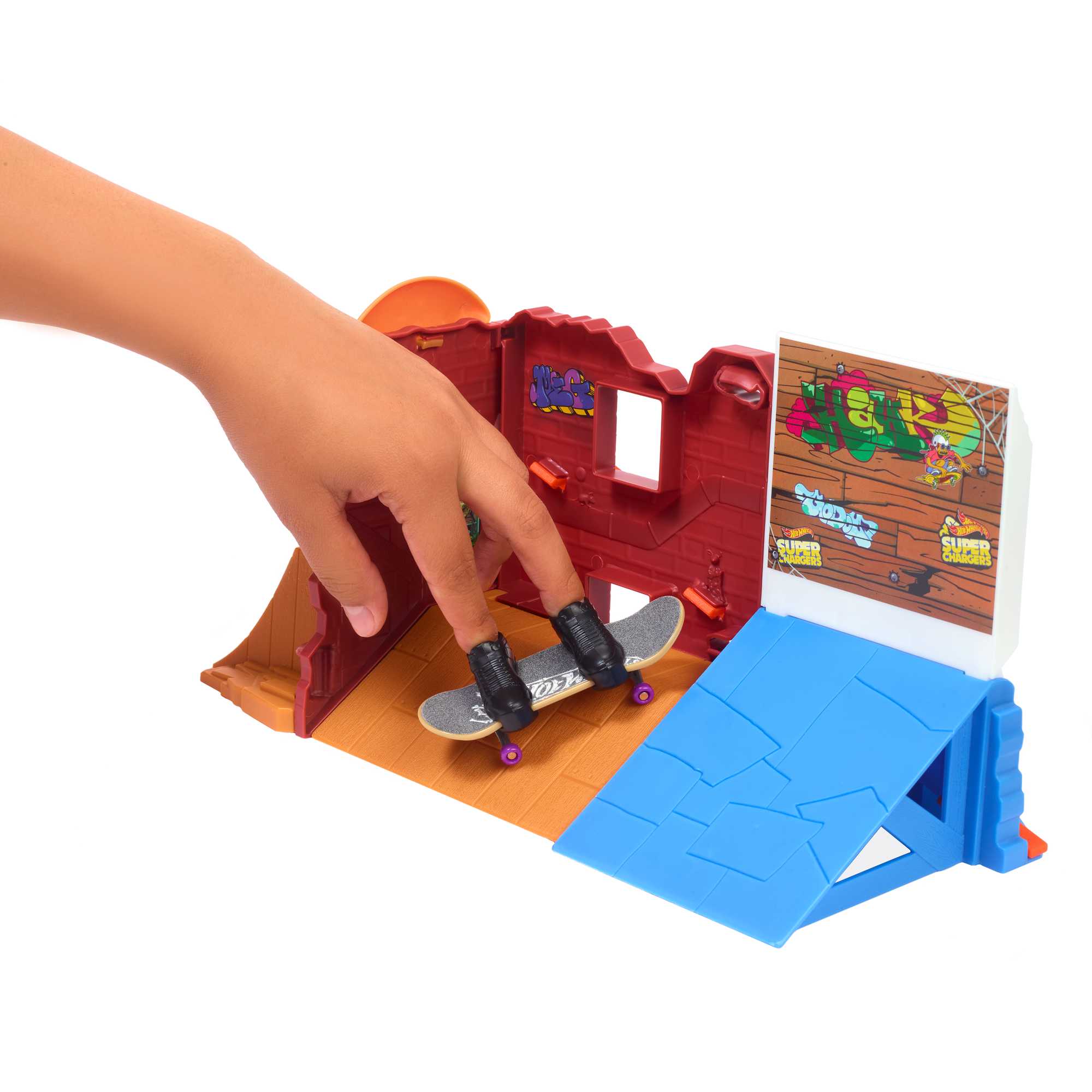 Hot Wheels Skate Pista de Juguete Parque de Skate Tienda de Dona
