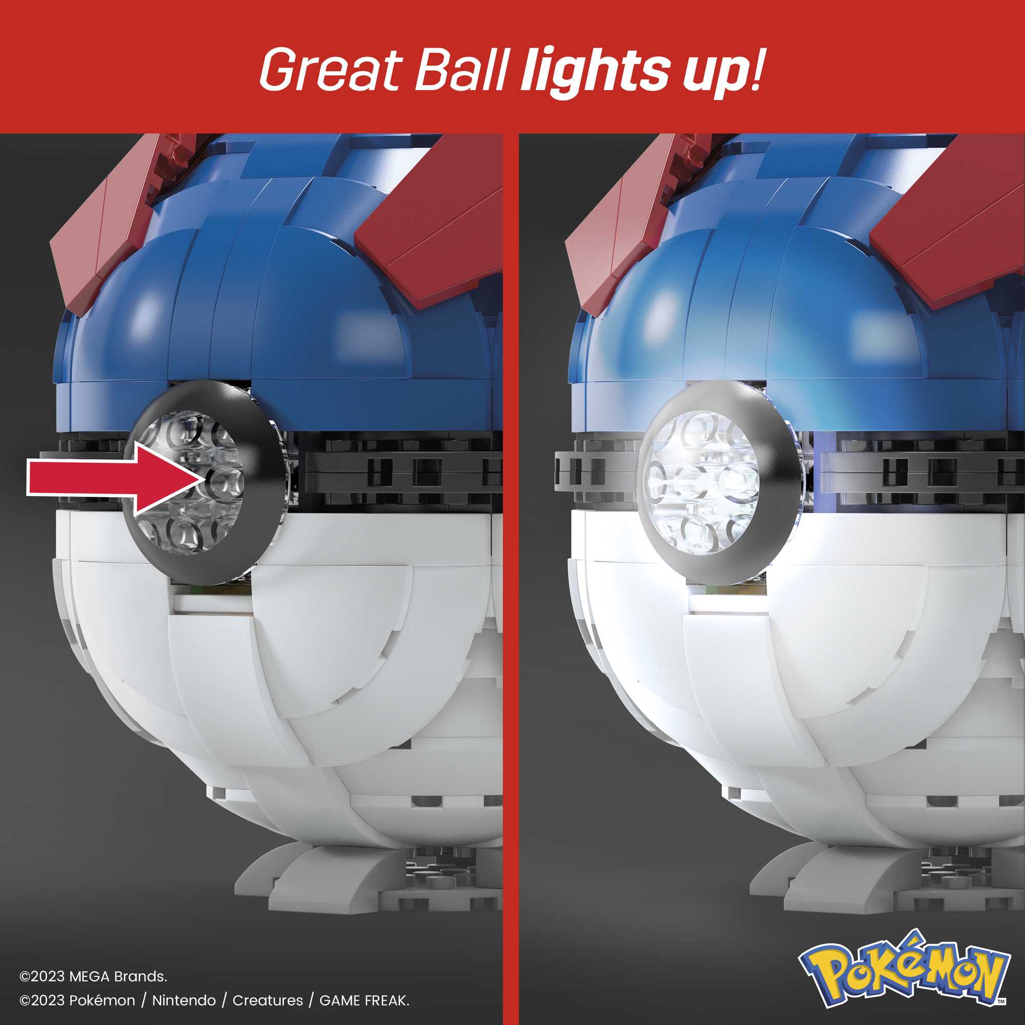 MEGA Pokémon Jumbo Great Ball Building Set | Mattel
