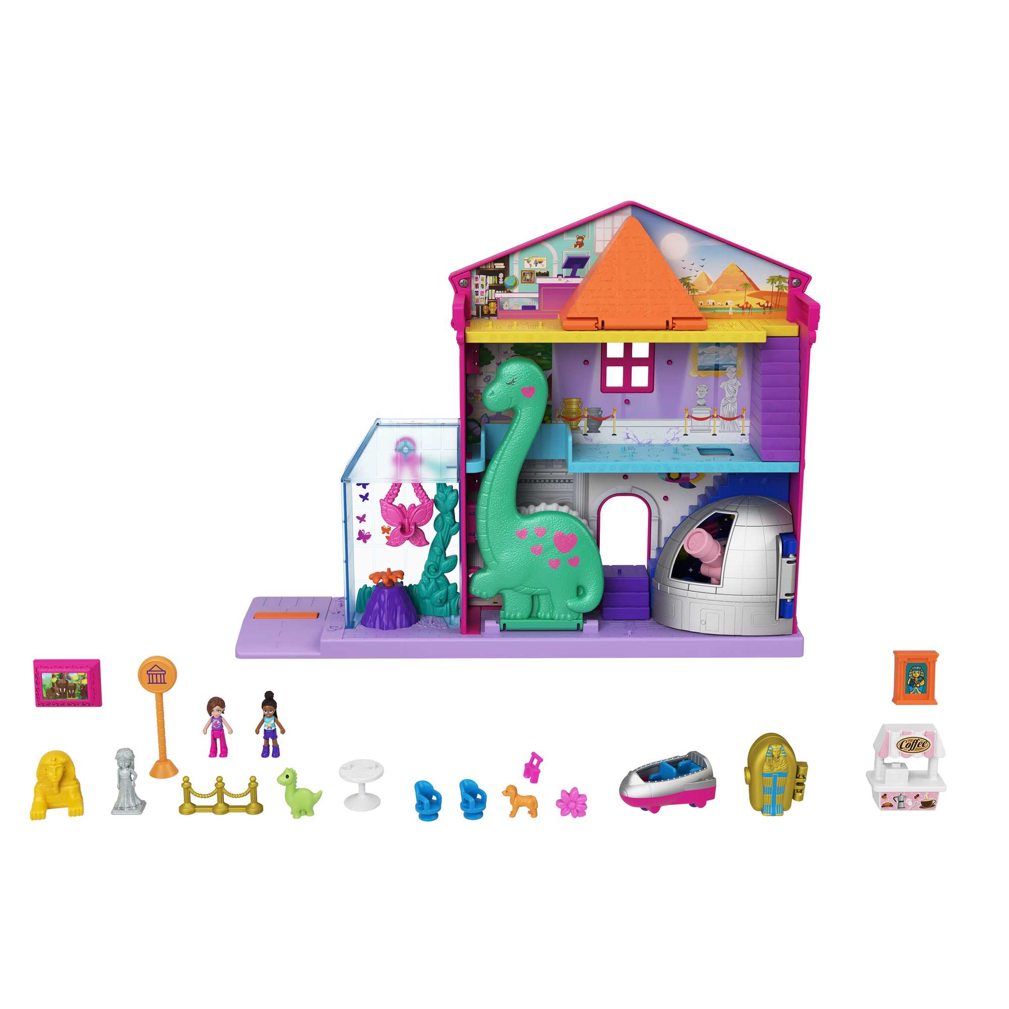 Polly Pocket Museum Playset and Doll | Starring Shani | MATTEL