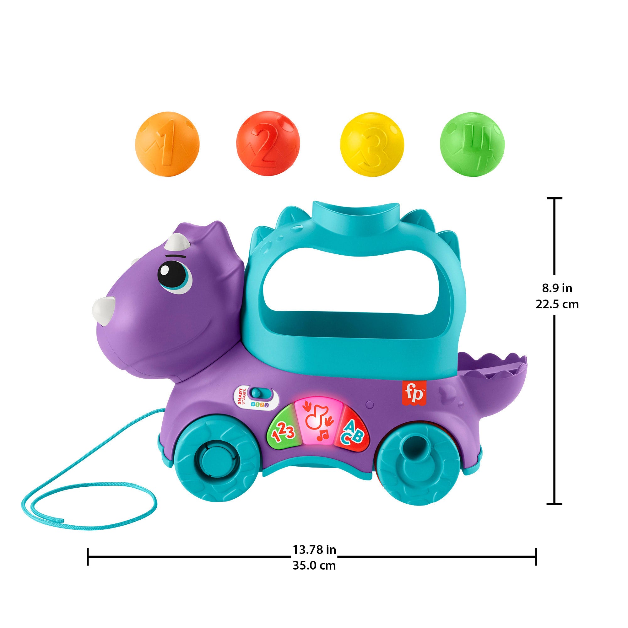 Fisher-Price Brinquedo para Bebês Dino Bolinhas Divertidas