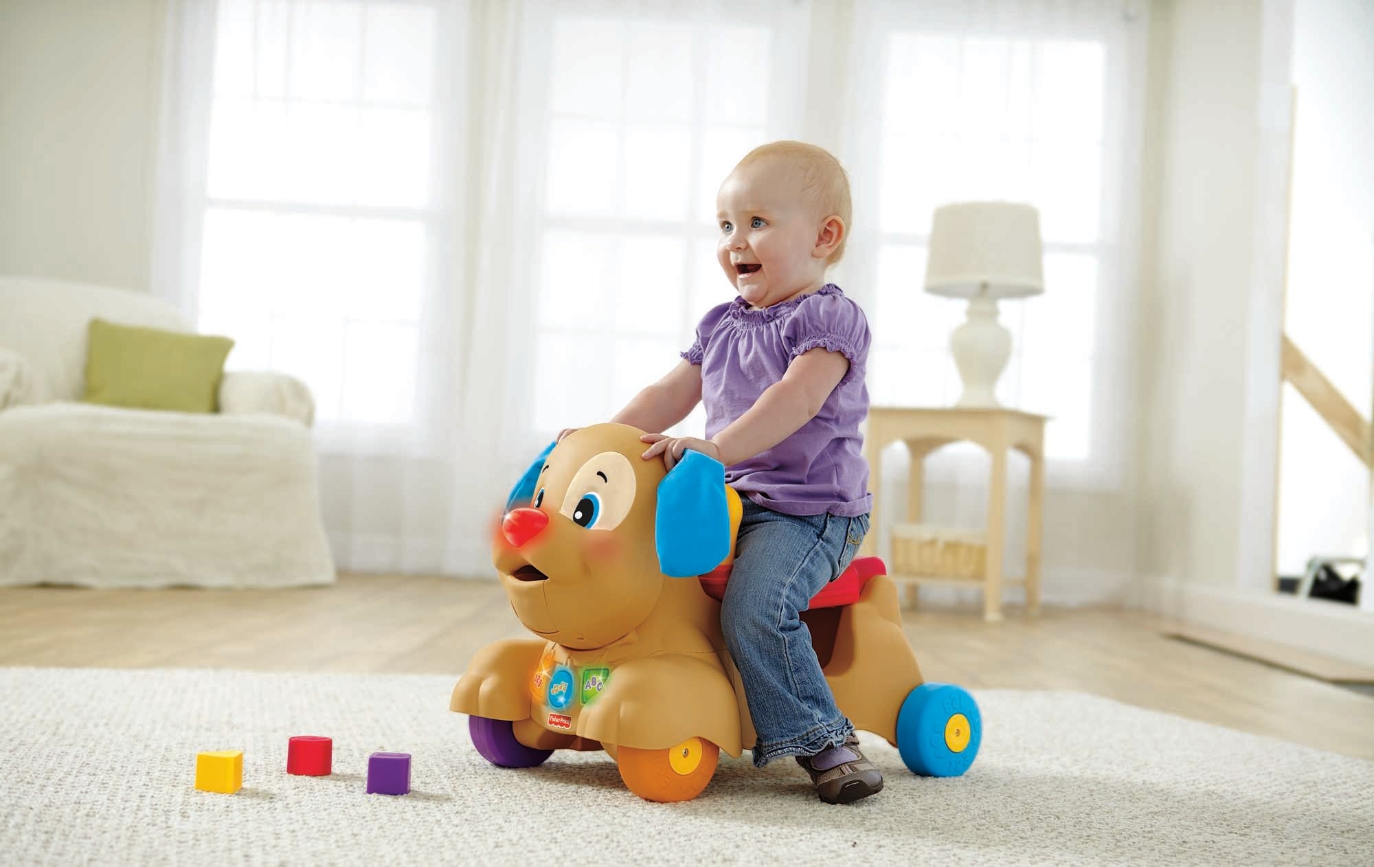 Perrito andadera de aprendizaje fisher price ríe y aprende conmigo sale