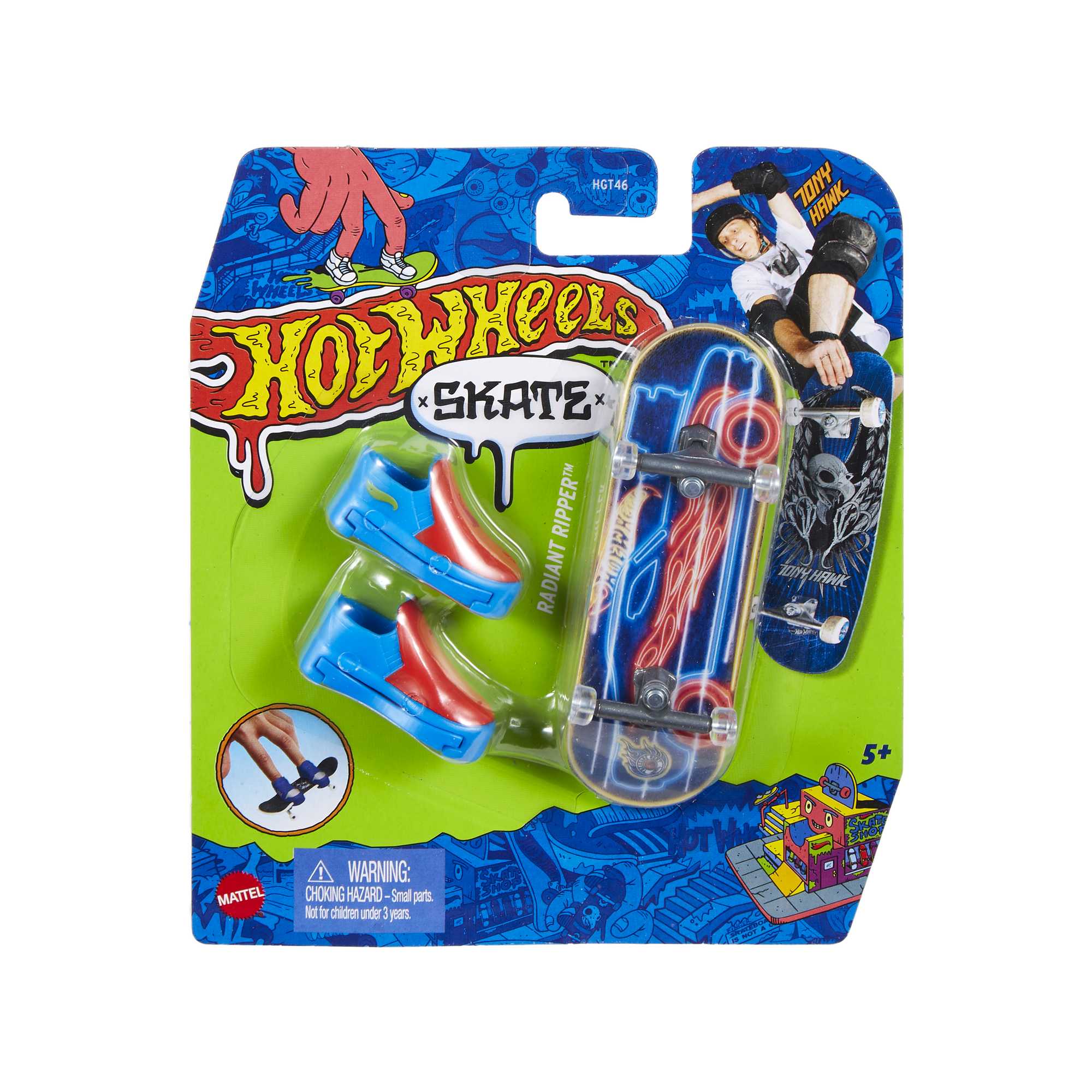 Comprar Hot Wheels Skate Monopatín de juguete con zapatillas para