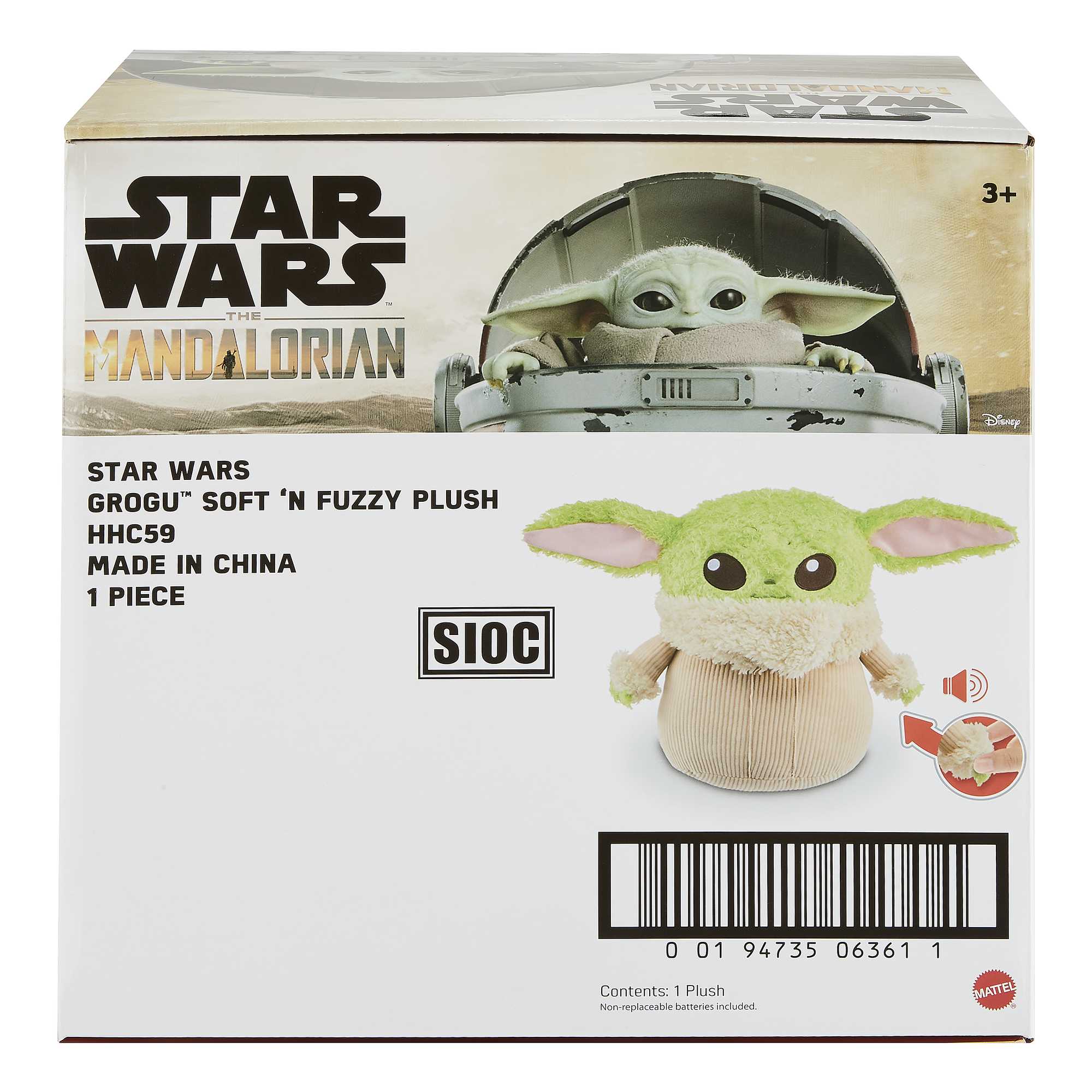 Star Wars Grogu Soft N Fuzzy Plush | Mattel