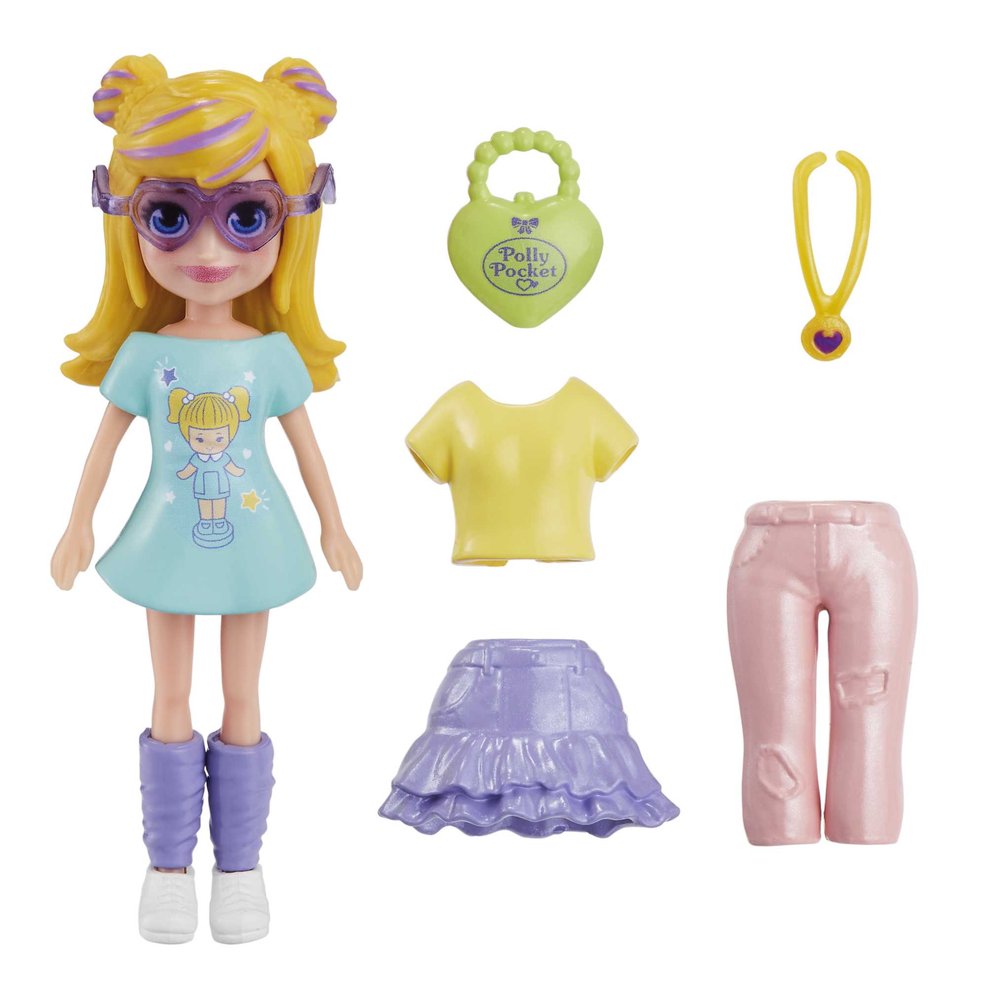 Polly Pocket Conjunto de Brinquedo Pacote de Modas Polly Shimmer