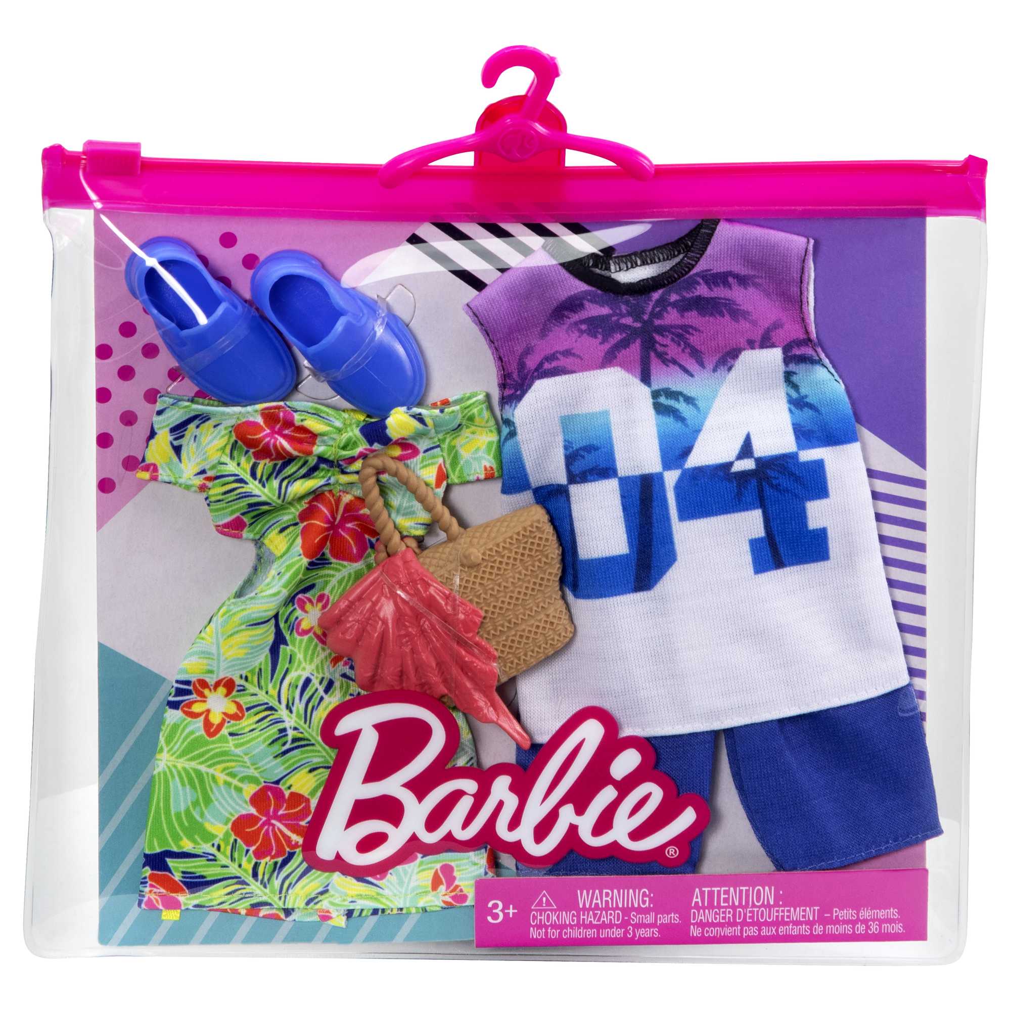 Barbie Ken Clothes -- 2 Outfits & 2 Accessories For Barbie & Ken Dolls