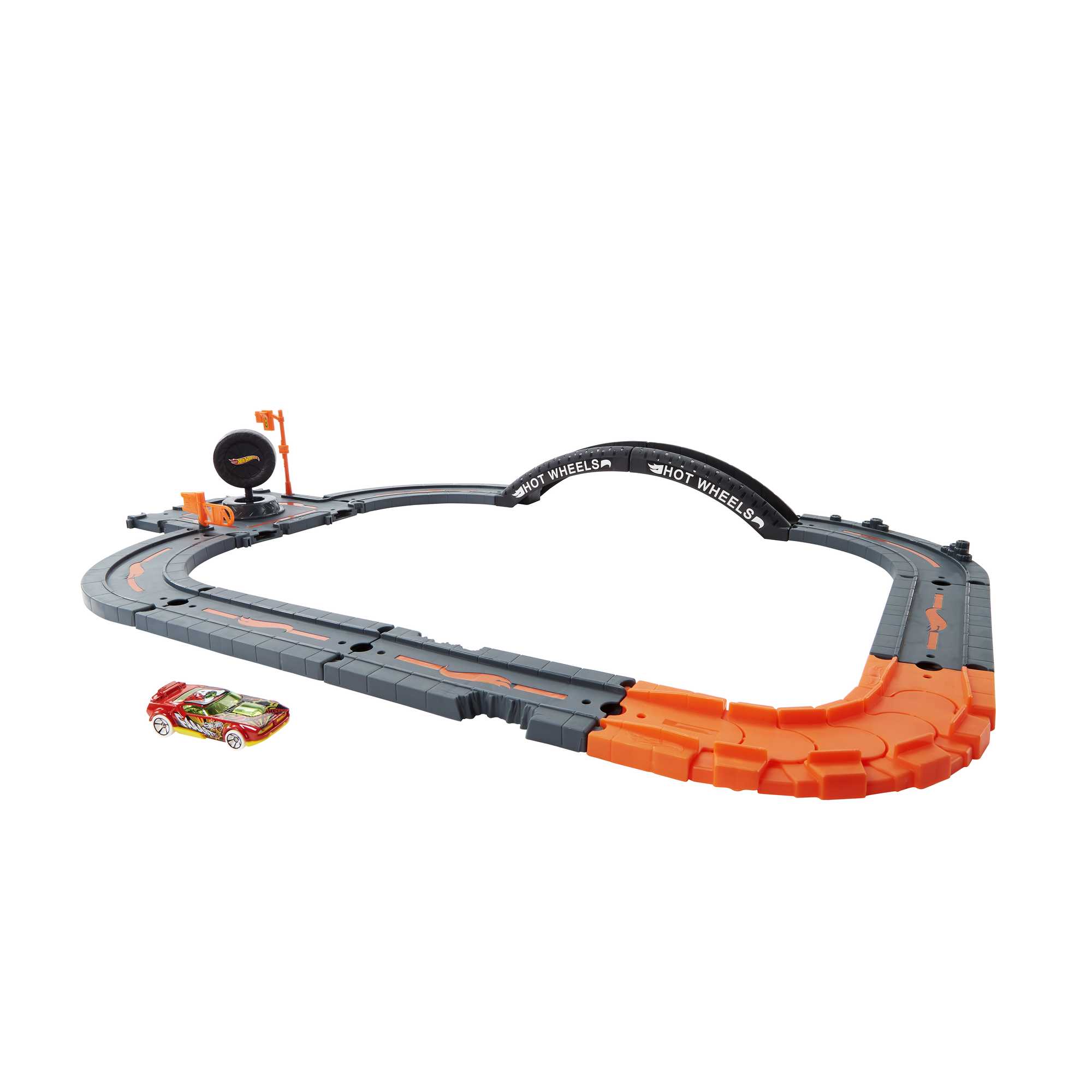 Hot Wheels Ville Coffret D’Extension de Piste, 10 Élém., 1 Véhicule